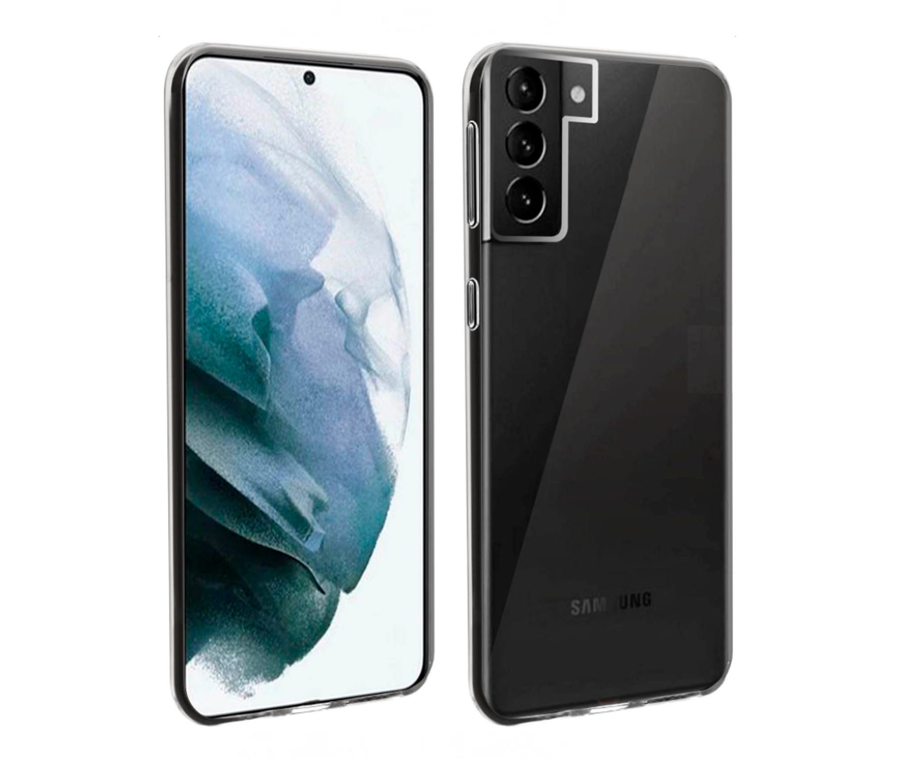 AKASHI TRANSPARENTE FUNDA CARCASA TRASERA SILICONA SAMSUNG GALAXY S21 REFORZADA