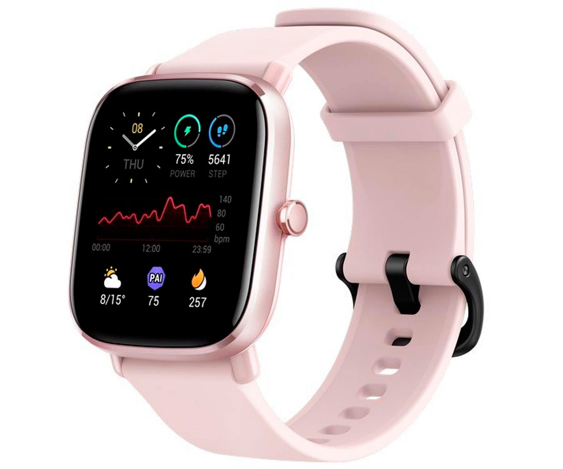 XIAOMI AMAZFIT GTS 2 MINI ROSA FLAMINGO SMARTWATCH 1.55'' AMOLED FRECUENCIA CARDÍACA SPO2 ESTRÉS