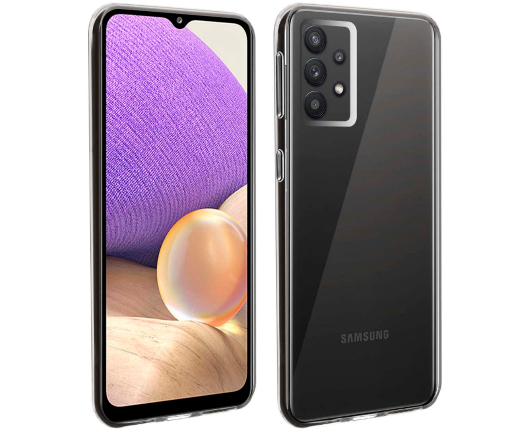 AKASHI TRANSPARENTE FUNDA CARCASA TRASERA SILICONA SAMSUNG GALAXY A32 REFORZADA