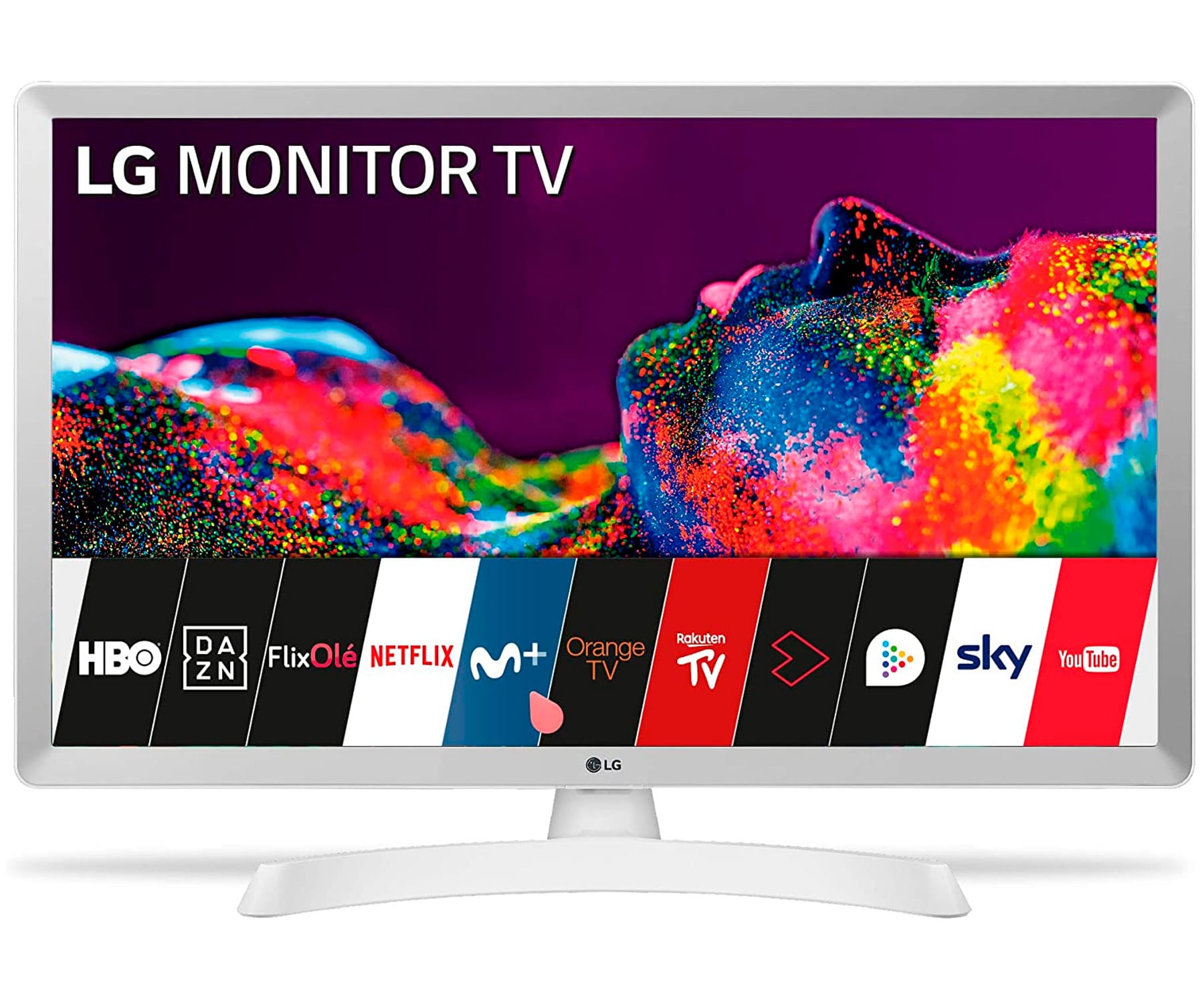 LG 24TN510S-WZ BLANCO TELEVISOR MONITOR 24'' LED HD SMART TV HDMI USB 8ms LAN WIFI COMPONENTES COMPUESTA ÓPTICA