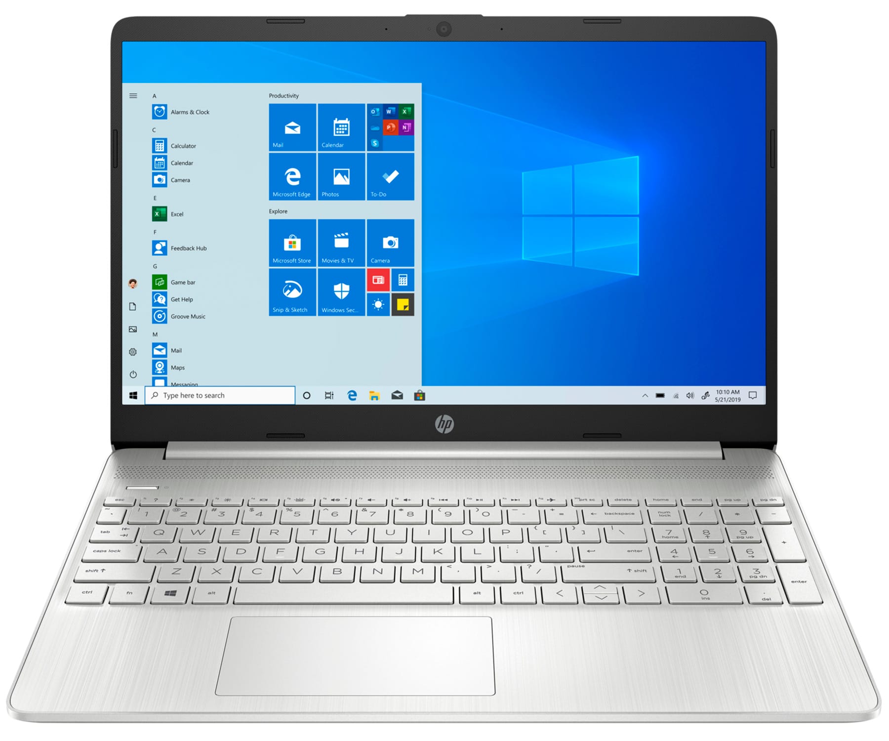 HP LAPTOP 15s-EQ1090 PLATA PORTÁTIL 15.6'' HD AMD RYZEN 5-4500U 256GB SSD 8GB RAM WINDOWS 10 HOME