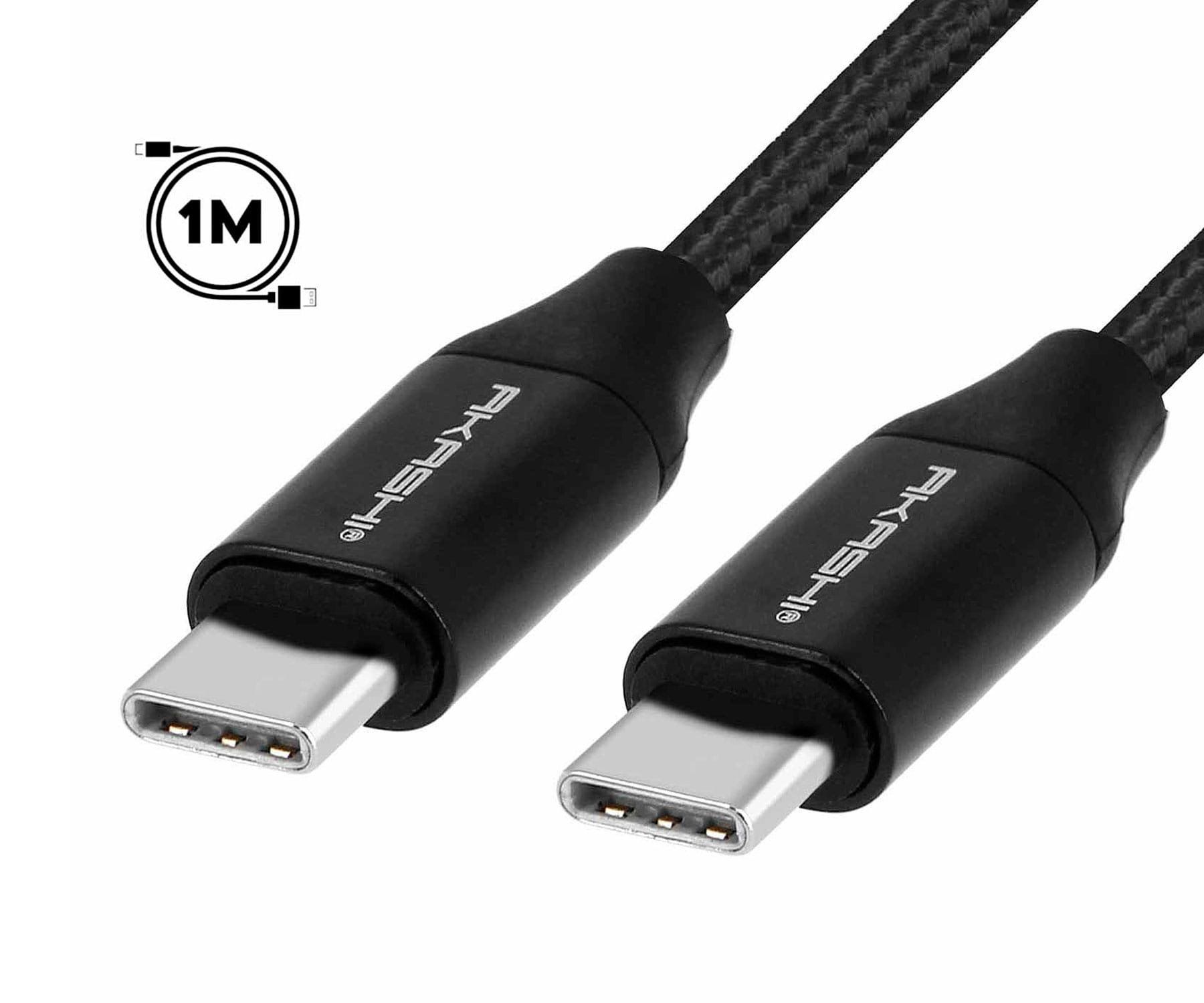 AKASHI CABLE ALTCABLTCTCBLK CARGADOR Y DATOS USB TIPO C a USB TIPO C