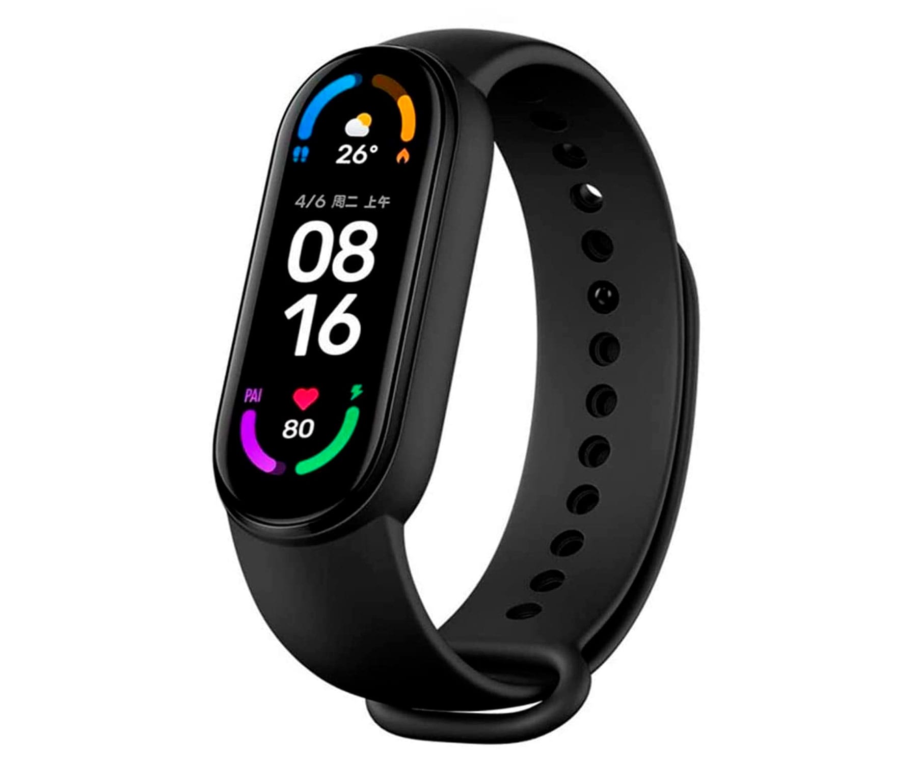 XIAOMI MI SMART BAND 6 NEGRO PULSERA DE MONITORIZACIÓN INTELIGENTE CON PANTALLA AMOLED TÁCTIL 1.56" A COLOR BLUETOOTH FRECUENCIA CARDÍACA Y SUEÑO