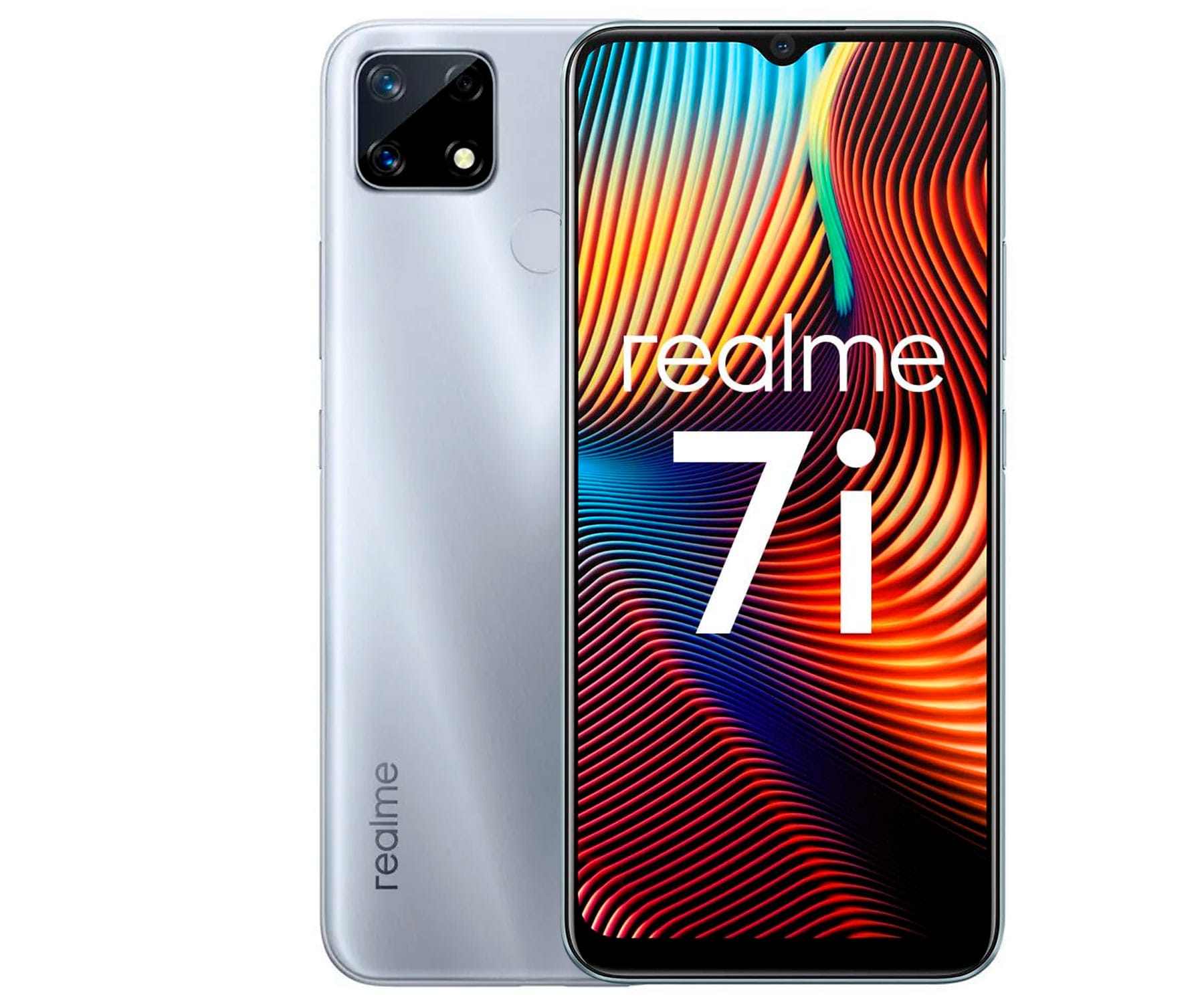 REALME 7i PLATA 4G EXPANSIÓN POR SD 6.5'' LCD FHD+ OCTACORE 64GB 4GB RAM TRIPLECAM 48MP SELFIES 8MP