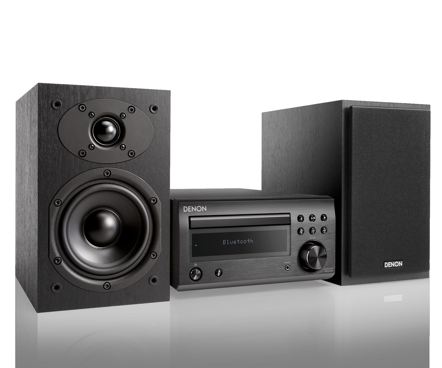 Denon DM-41 Negro Microcadena/Sistema Hi-Fi con CD/Bluetooth/Sintonizador FM/AM