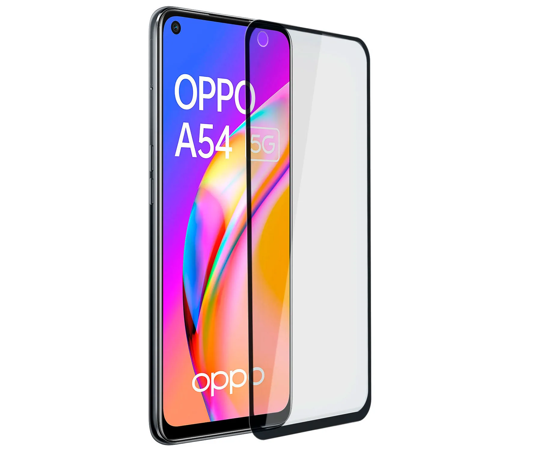 Akashi Protector de Cristal/ Compatible OPPO A54 5G/OPPO A74 5G