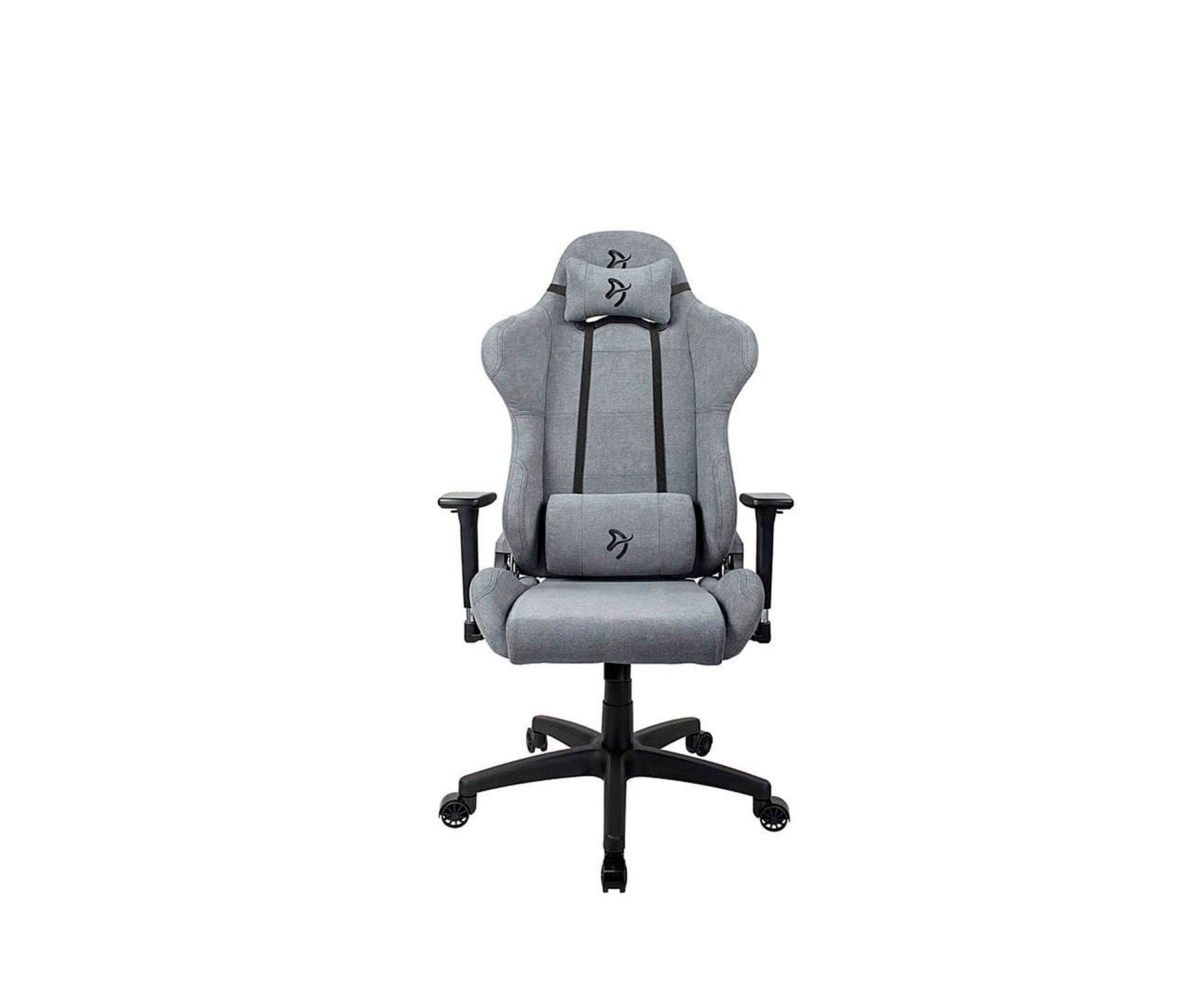 Arozzi Torretta Soft Fabric Silla gaming Ceniza/Función basculante