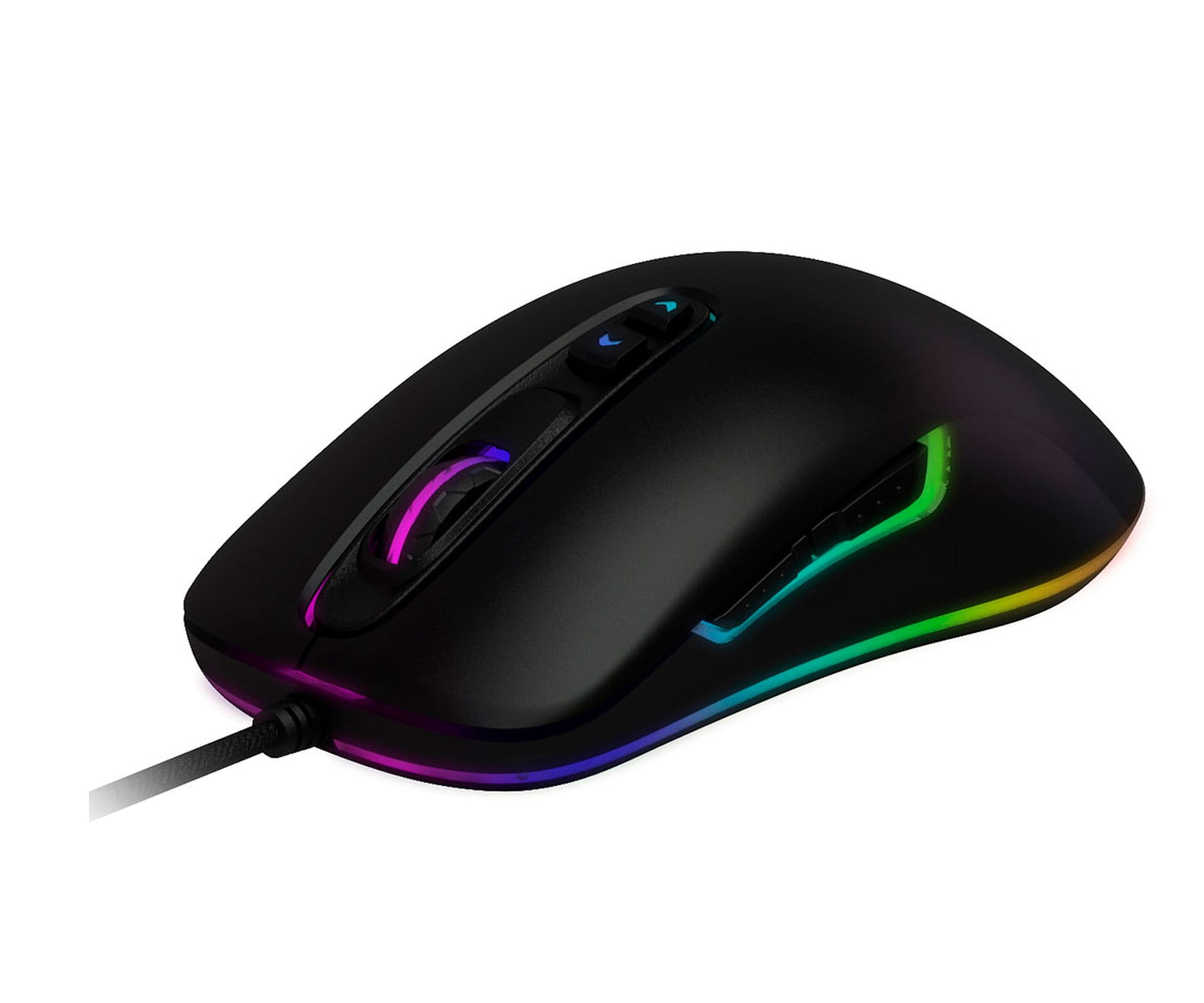Qpad DX30 Negro/Ratón USB gaming/Opto-mecánica/2800dpi/Ambidiestro