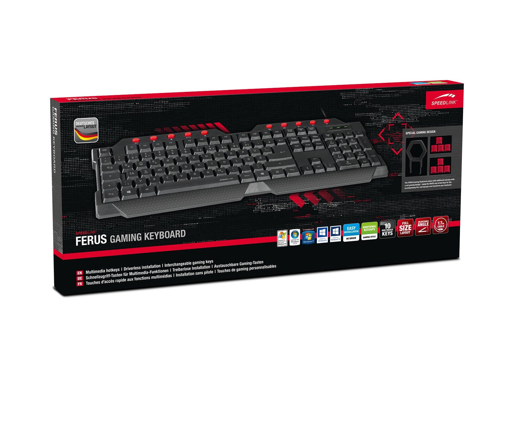 Speedlink Ferus Negro / Teclado gaming