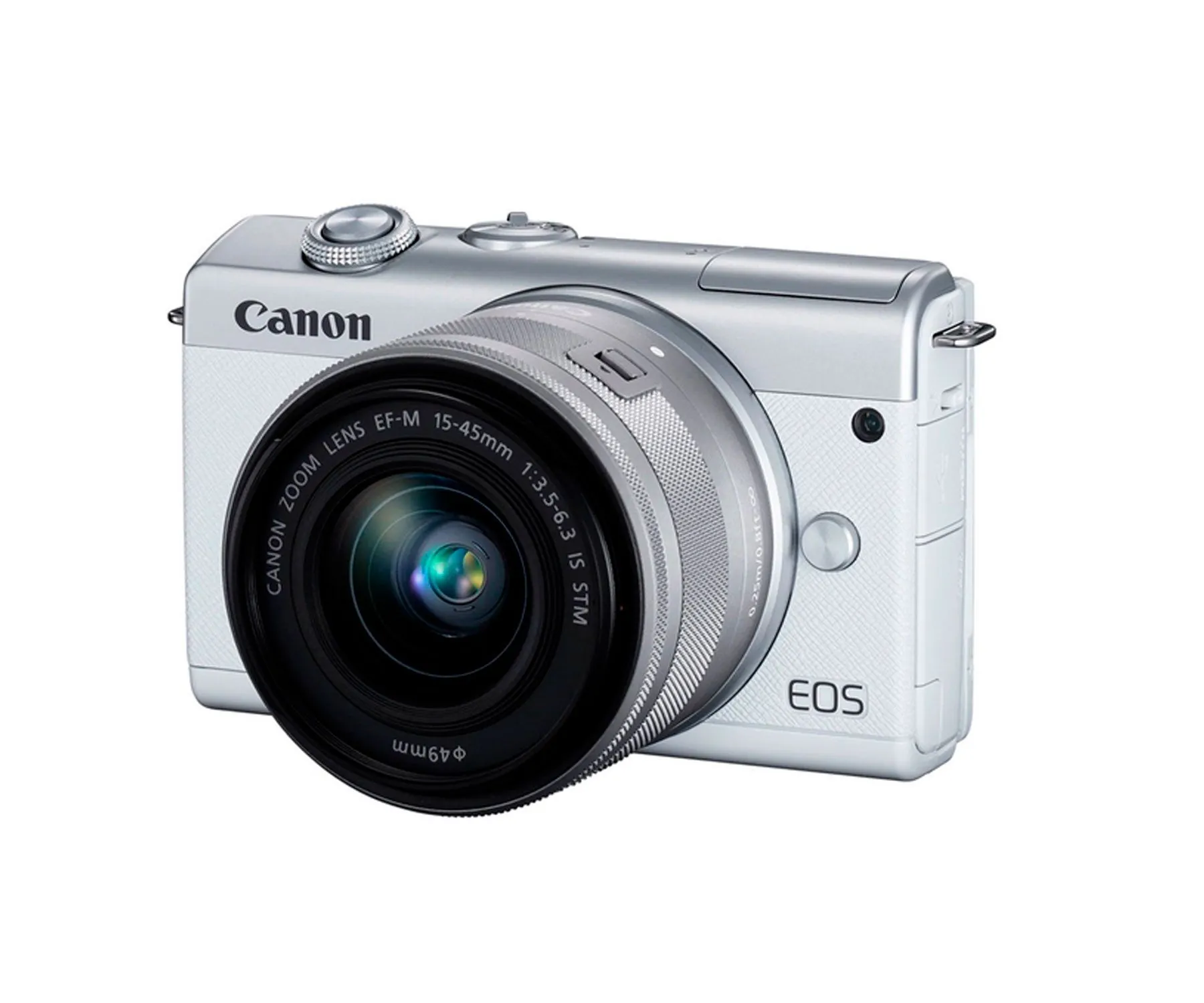 Canon EOS M200 Blanca/Cámara compacta 24.1Mp + vídeo 4K/Wi-Fi/Bluetooth/Objetivo M15-45S