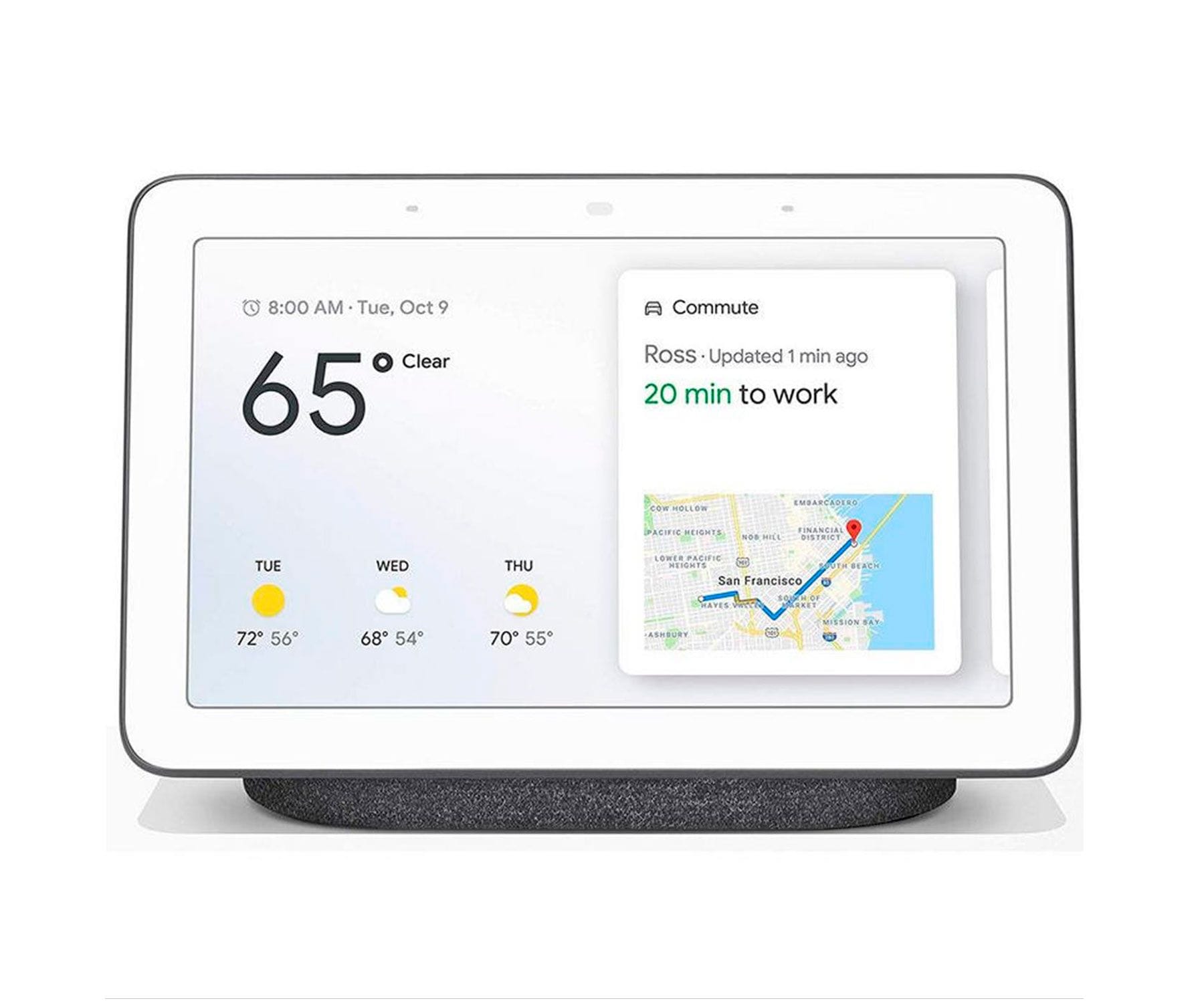 Google Nest Hub 2nd gen carbón (negro)/Pantalla táctil 7'' con altavoz Wifi/Asistente Google/Control de sueño*