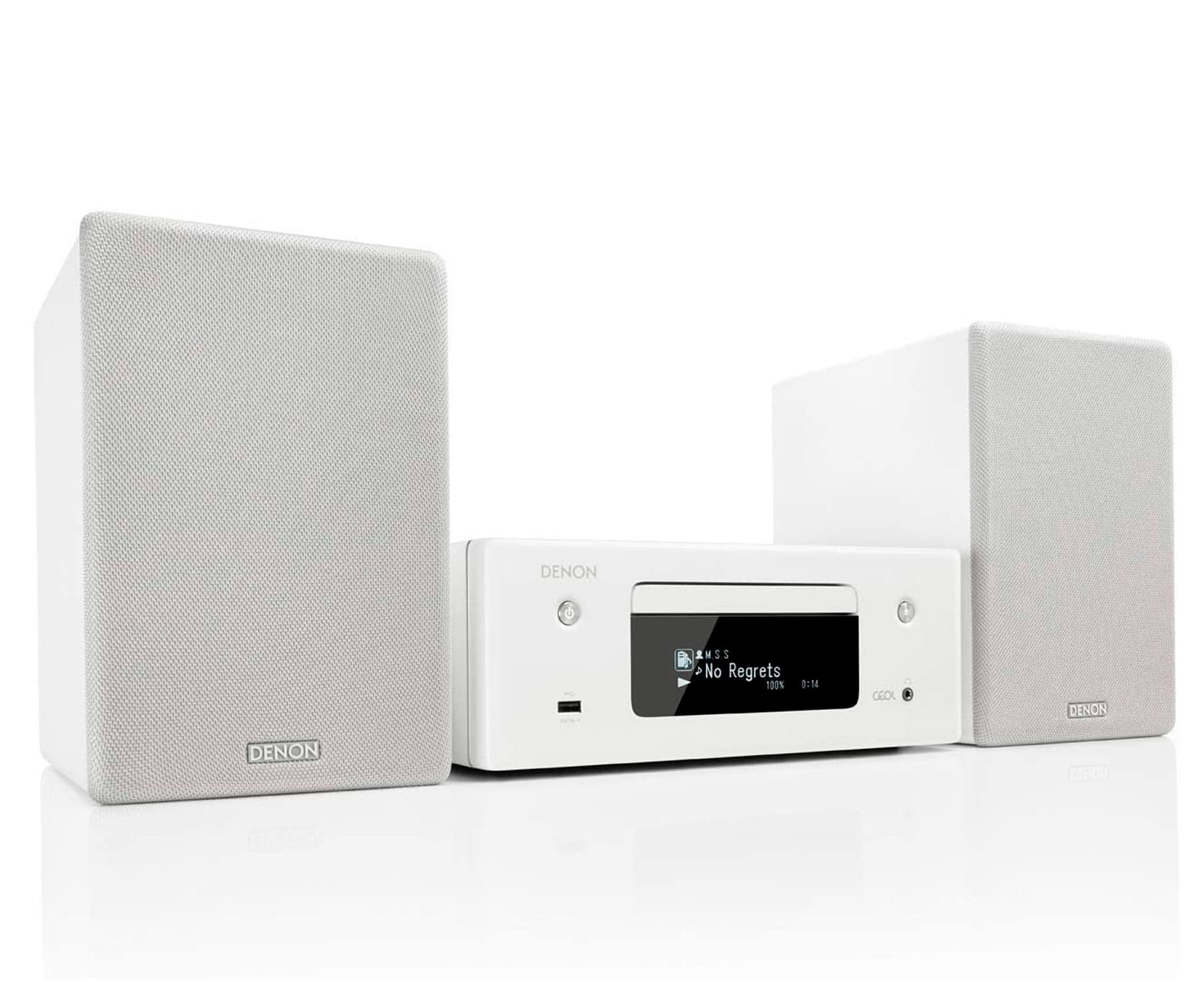 DENON CEOL N10 Blanca Microcadena/Bluetooth/130W RMS/Airplay 2/Tecnología Heos