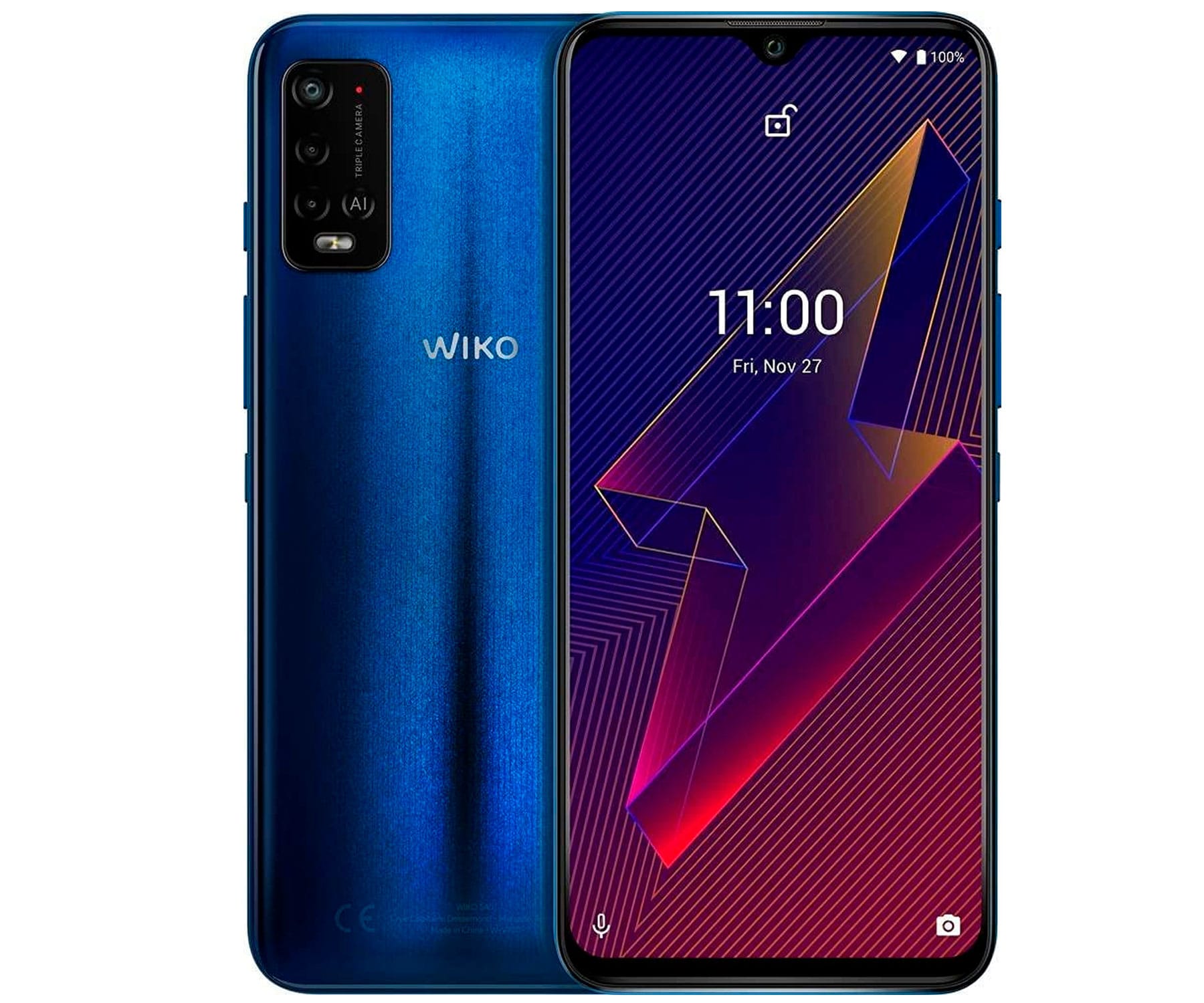 WIKO POWER U20 Navy Blue/ MÓVIL 4G/ 6.82'' HD+/ 8-Core/ 64 + 3GB/ Triple CAM 13MP+2MP+QVGA/ Selfies 5MP/6000mAh