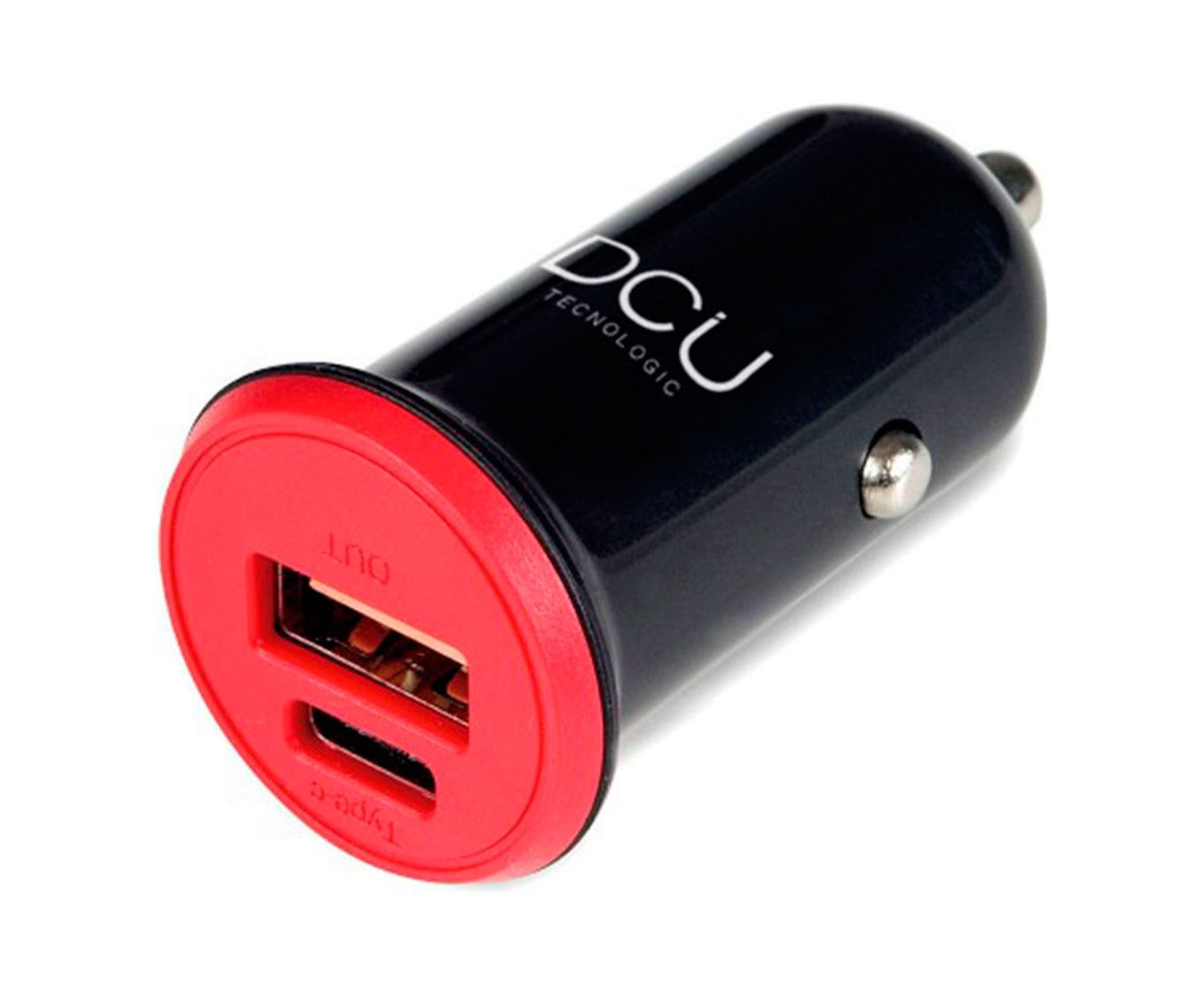 DCU Cargador de coche Quick Charge 3.0/Power Delivery 18W/Type-C