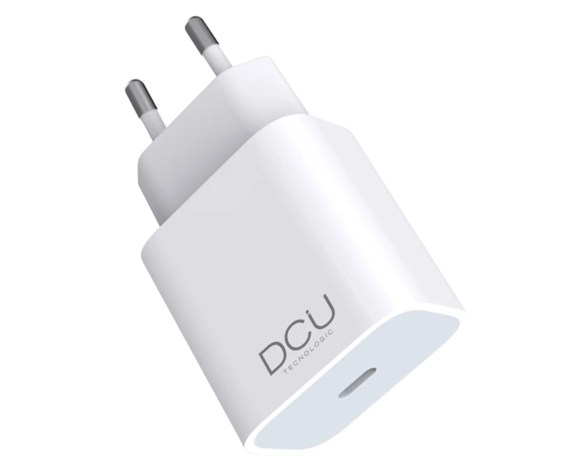DCU Cargador Blanco USB-C Carga rápida 20W
