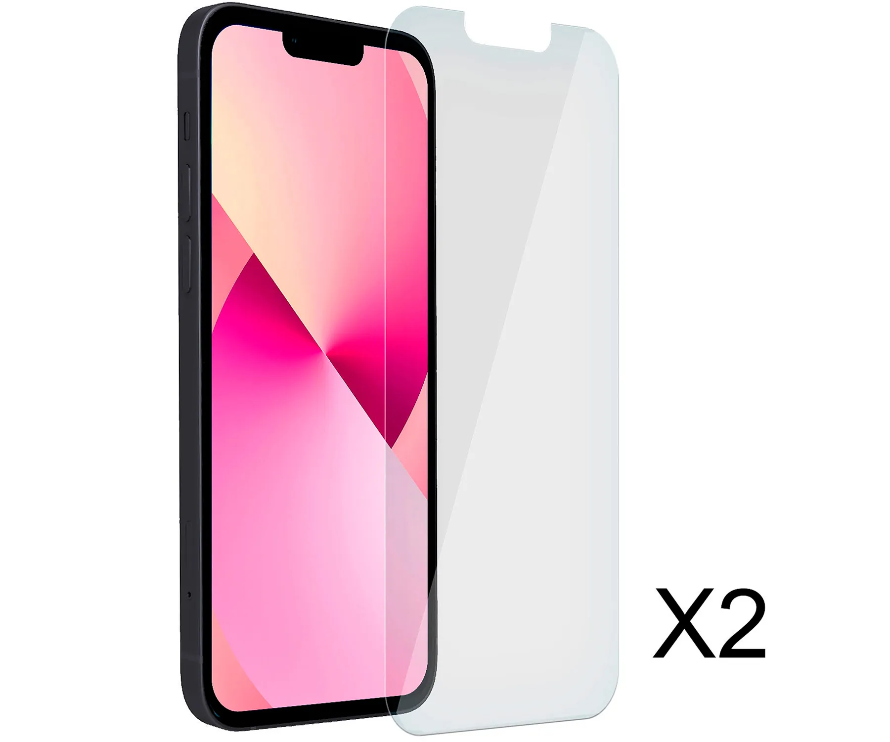 AKASHI Cristal protector (x2) para Apple iPhone 13 mini