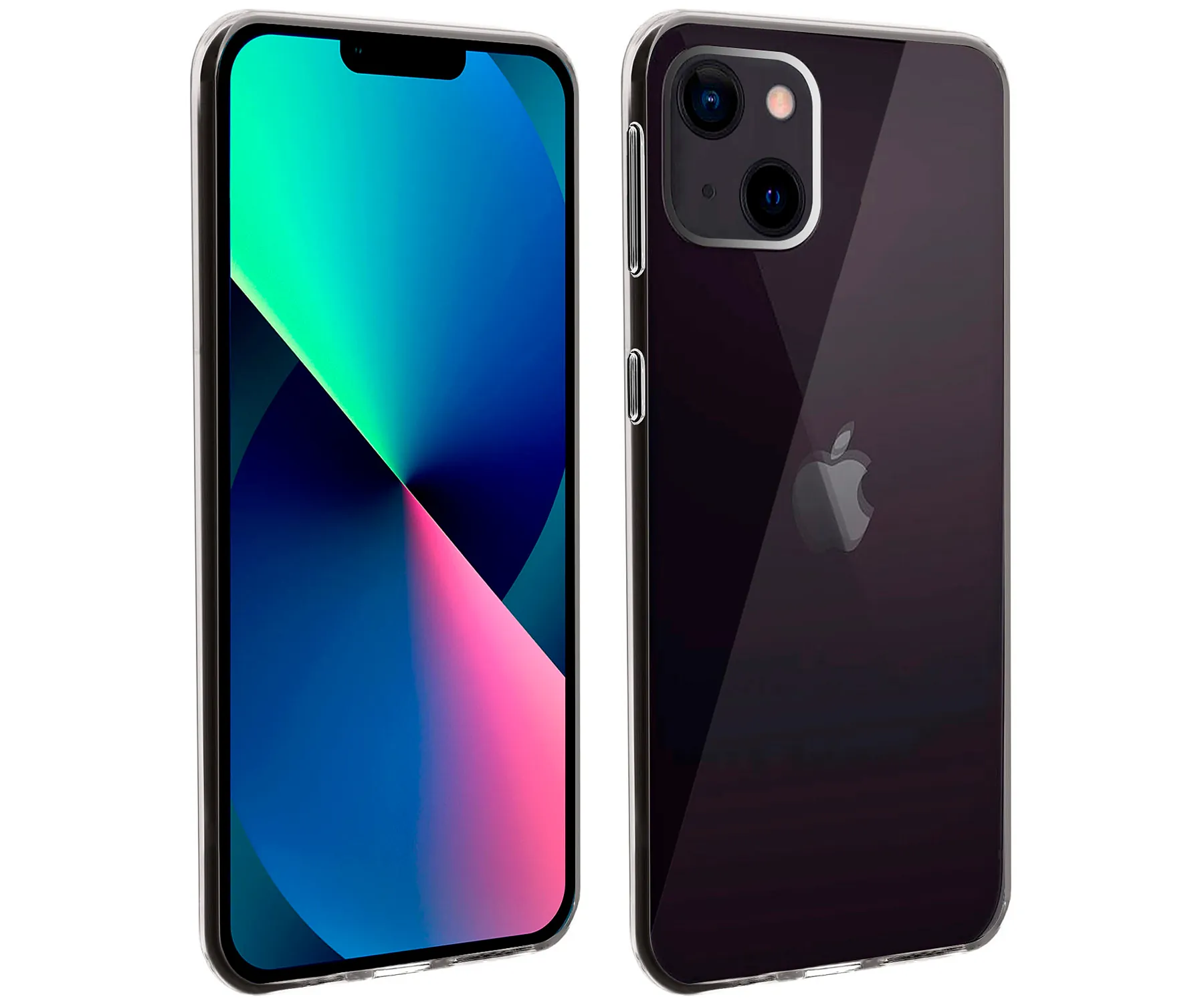 AKASHI Funda de silicona transparente para Apple iPhone 13