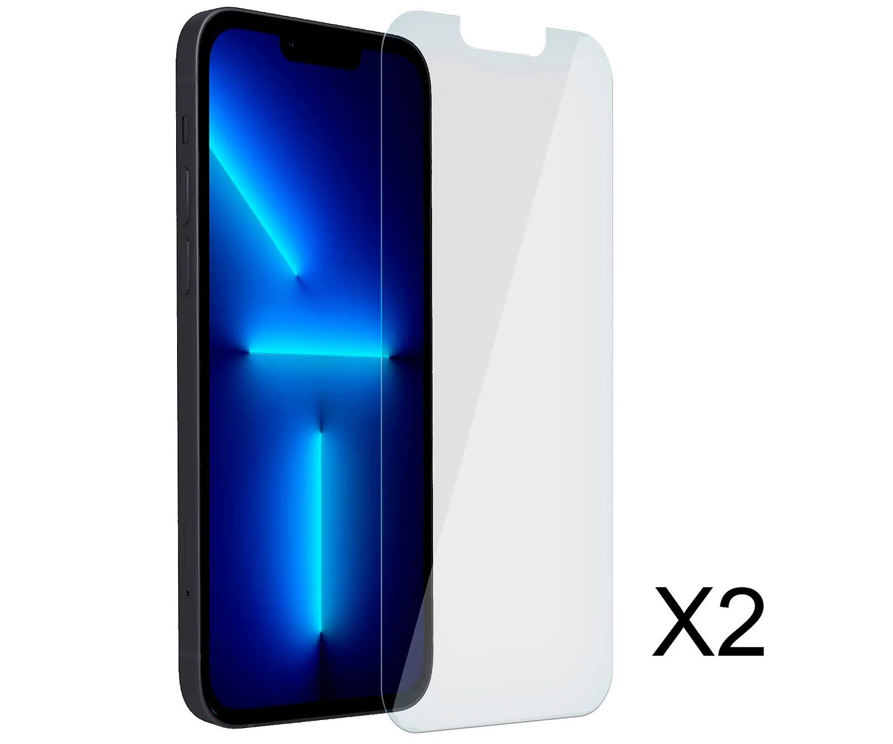 AKASHI Cristal protector (x2) para Apple iPhone 13 Pro Max