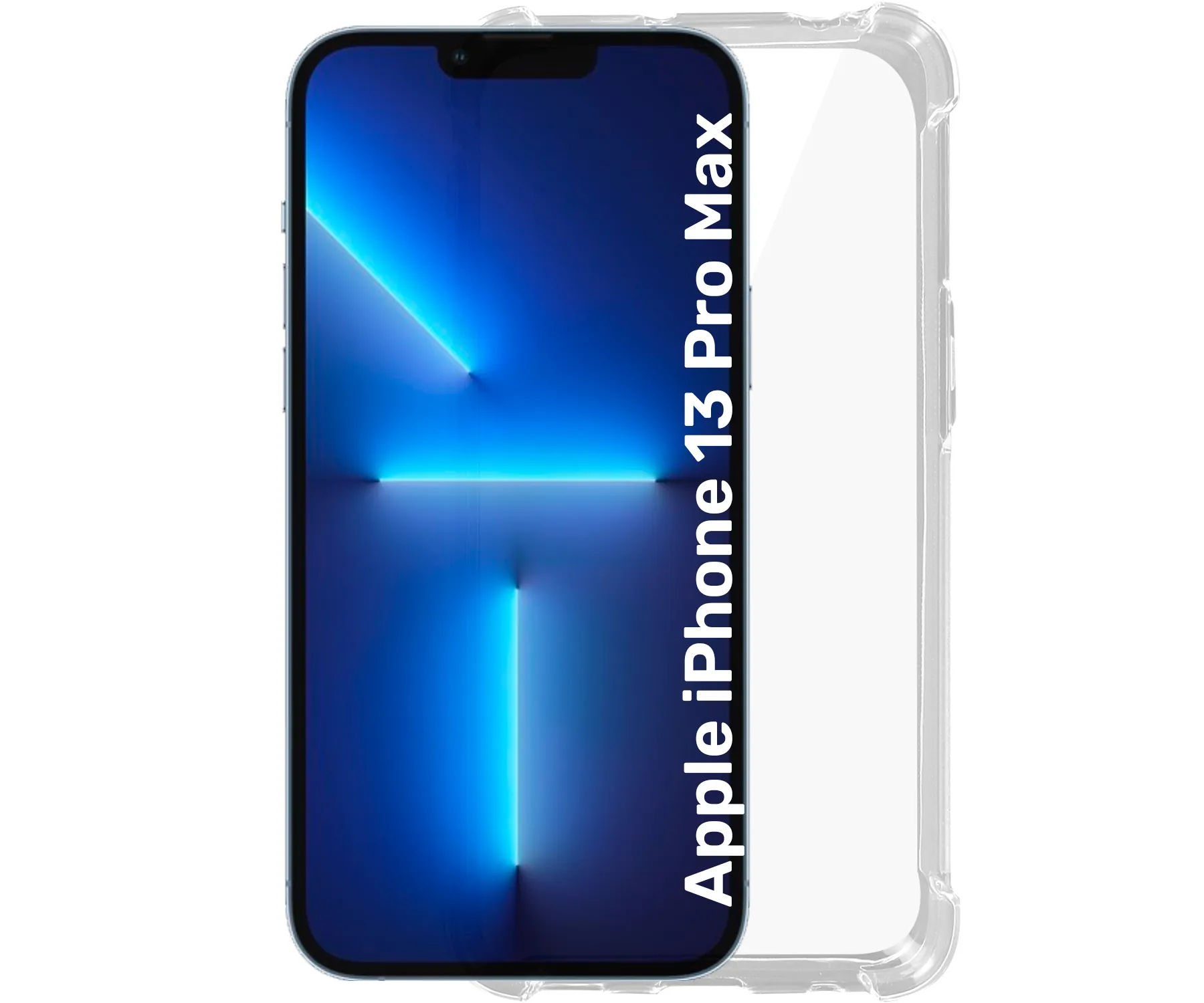 JC Funda de silicona transparente para Apple iPhone 13 Pro Max con bordes reforzados