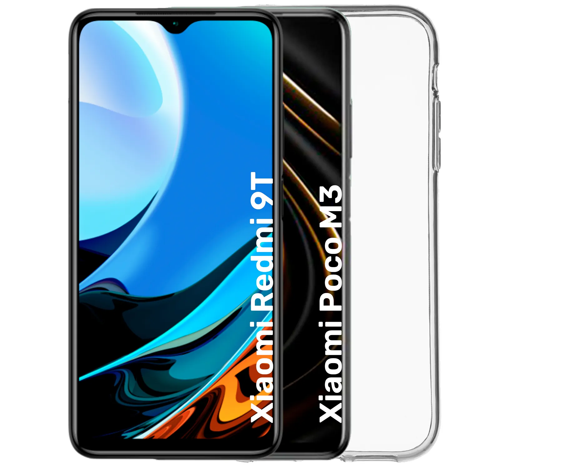 JC Funda de silicona transparente para Xiaomi Redmi 9T / Xiaomi Poco M3