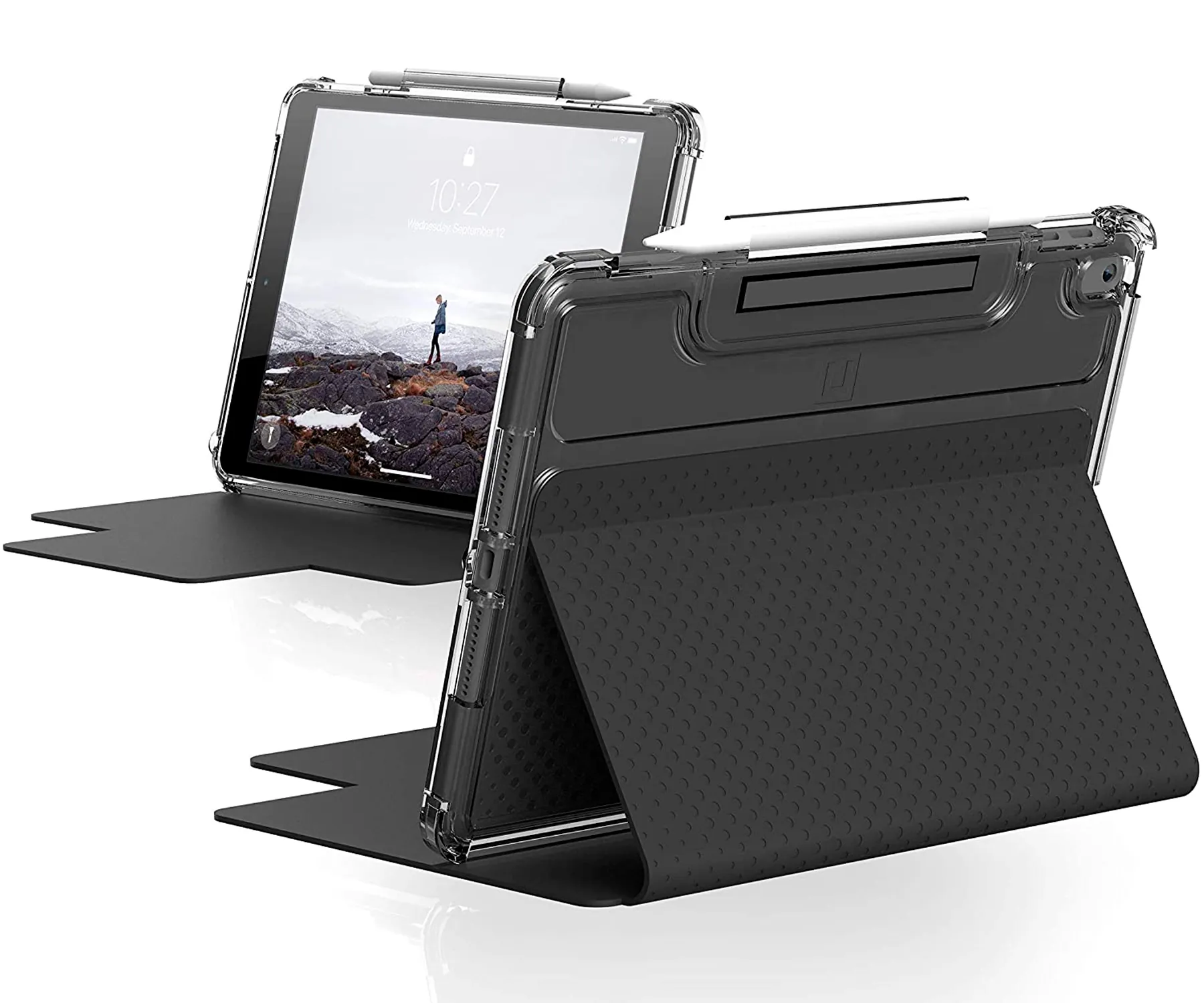 UAG Lucent Negro (Black/Ice) Carcasa Apple iPad de 10.2" (9a generación)