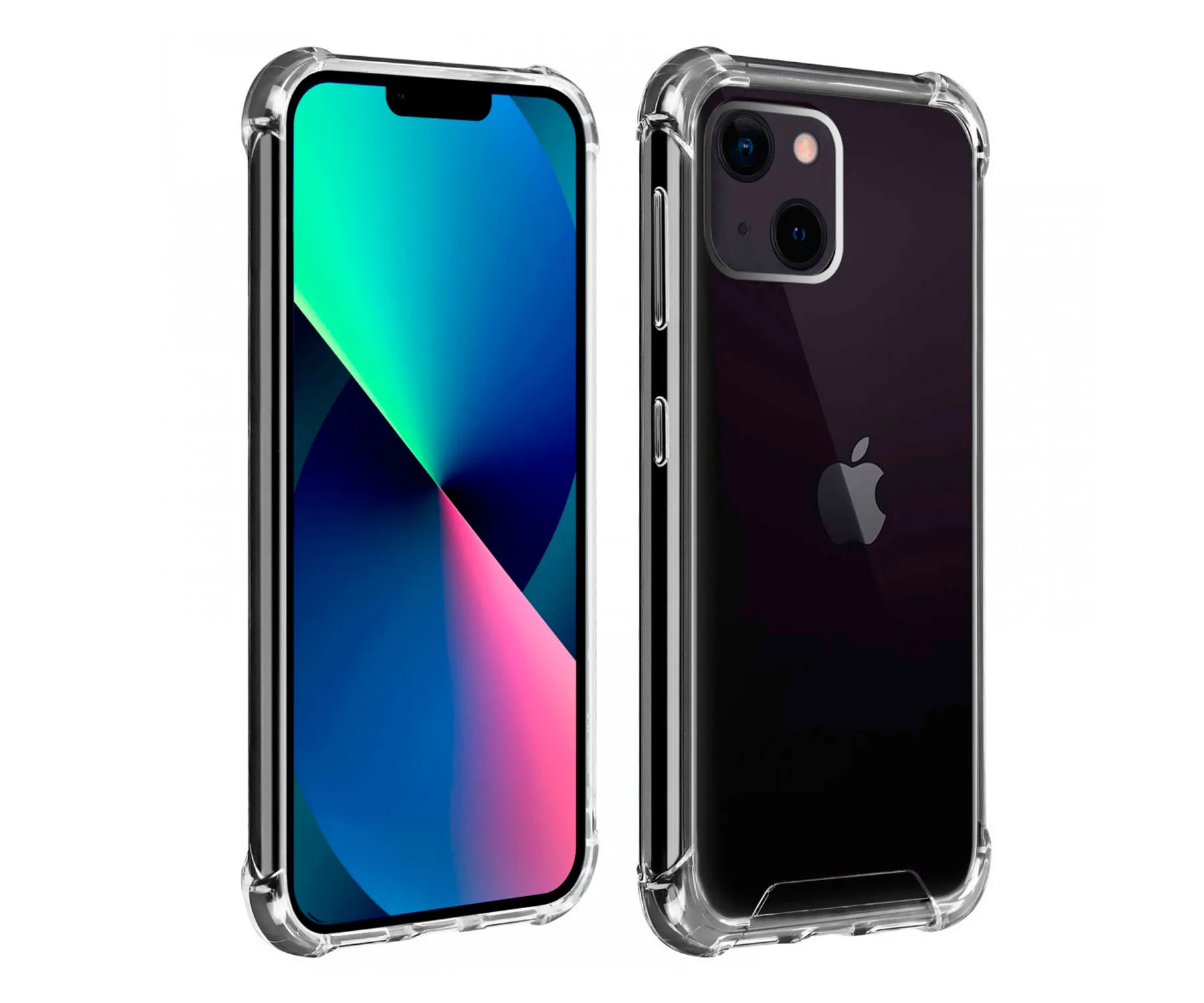 AKASHI Transparente, Carcasa IPhone 13- 6.1", Anti impacto, Ángulo reforzado