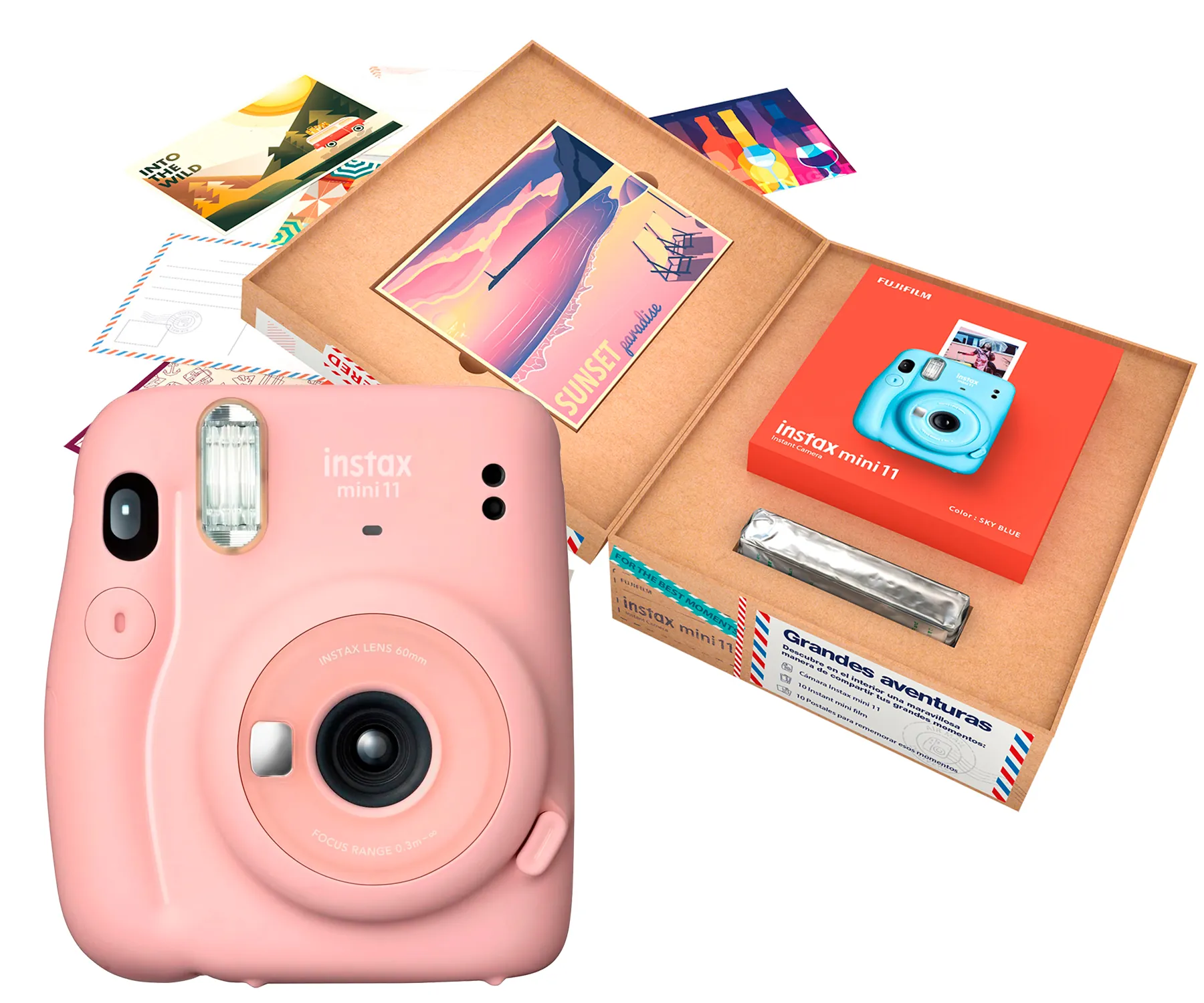 Fujifilm Instax Mini 11 Blush Pink / Cámara Instantánea / Bundle Grandes Aventur... (1)