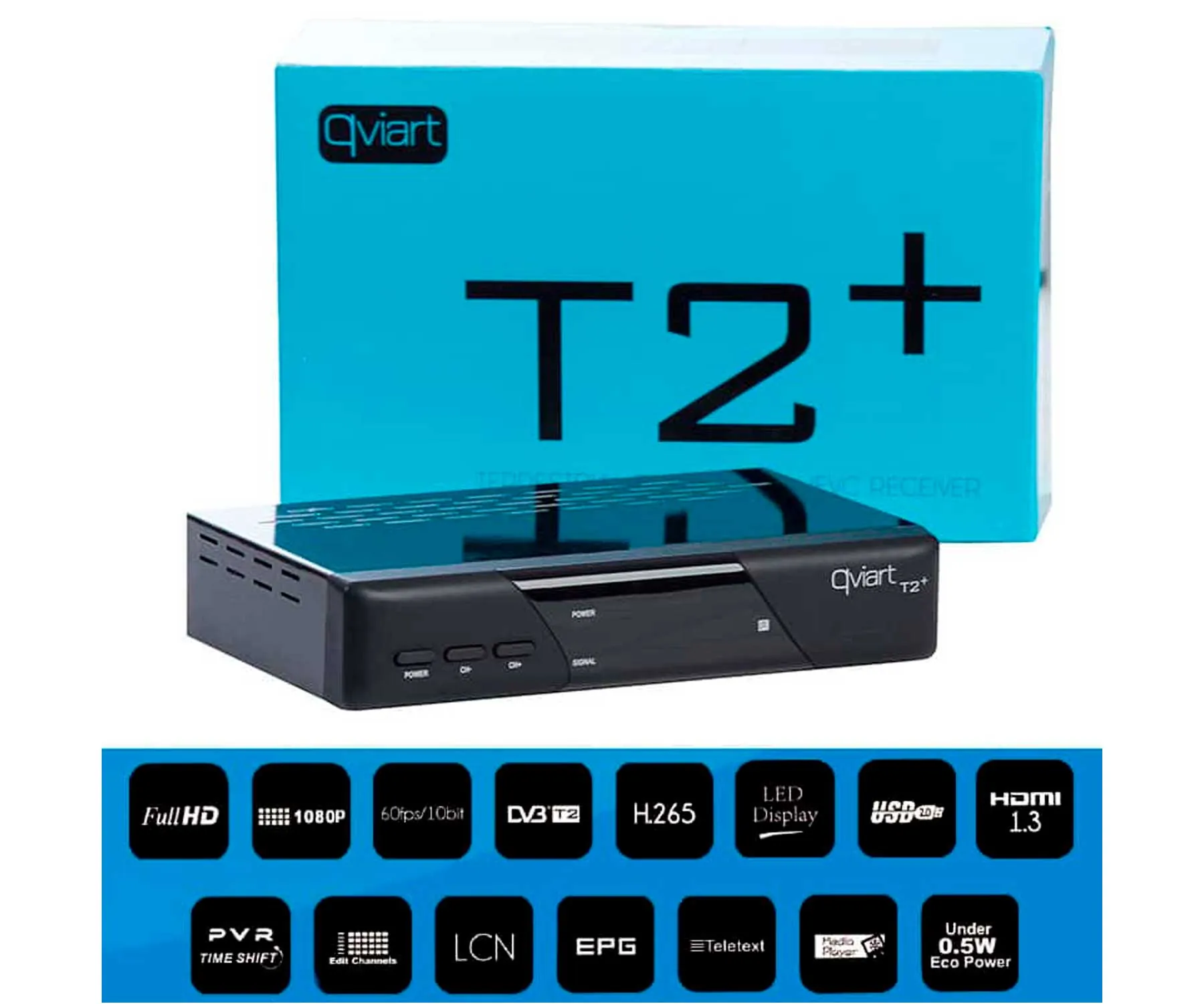 Qviart T2+ / Sintonizador Tdt Full Hd (4)