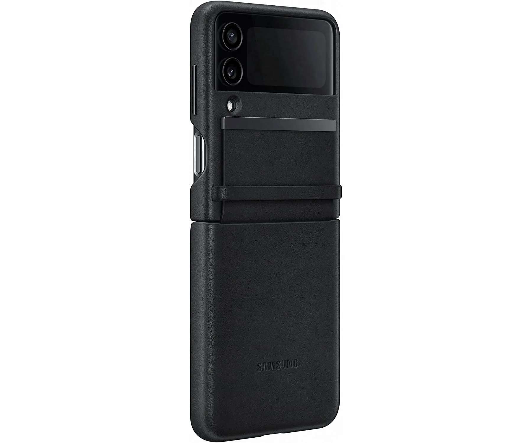 Samsung Leather Cover Con Solapa Black / Funda Samsung Galaxy Z Flip4 (4)