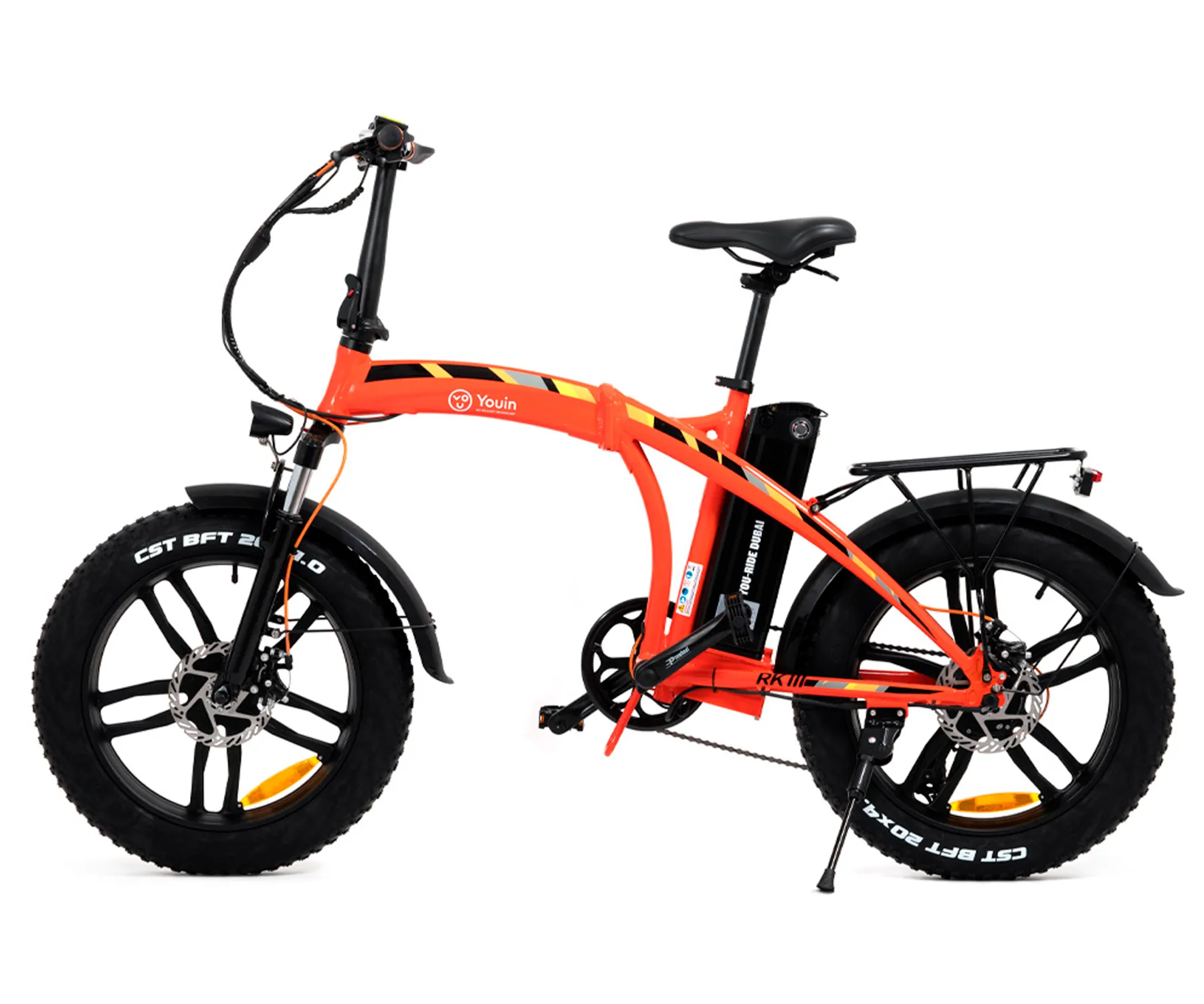 Youin You-Ride Dubai Orange / Bicicleta fat | ielectro