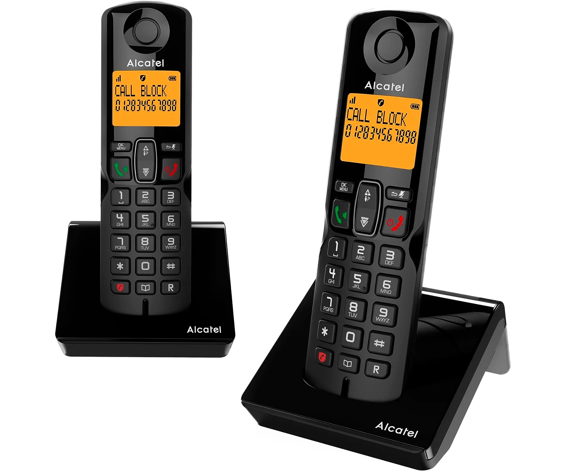 Alcatel F890 Dúo Negro-Plata / Teléfonos inalámbricos