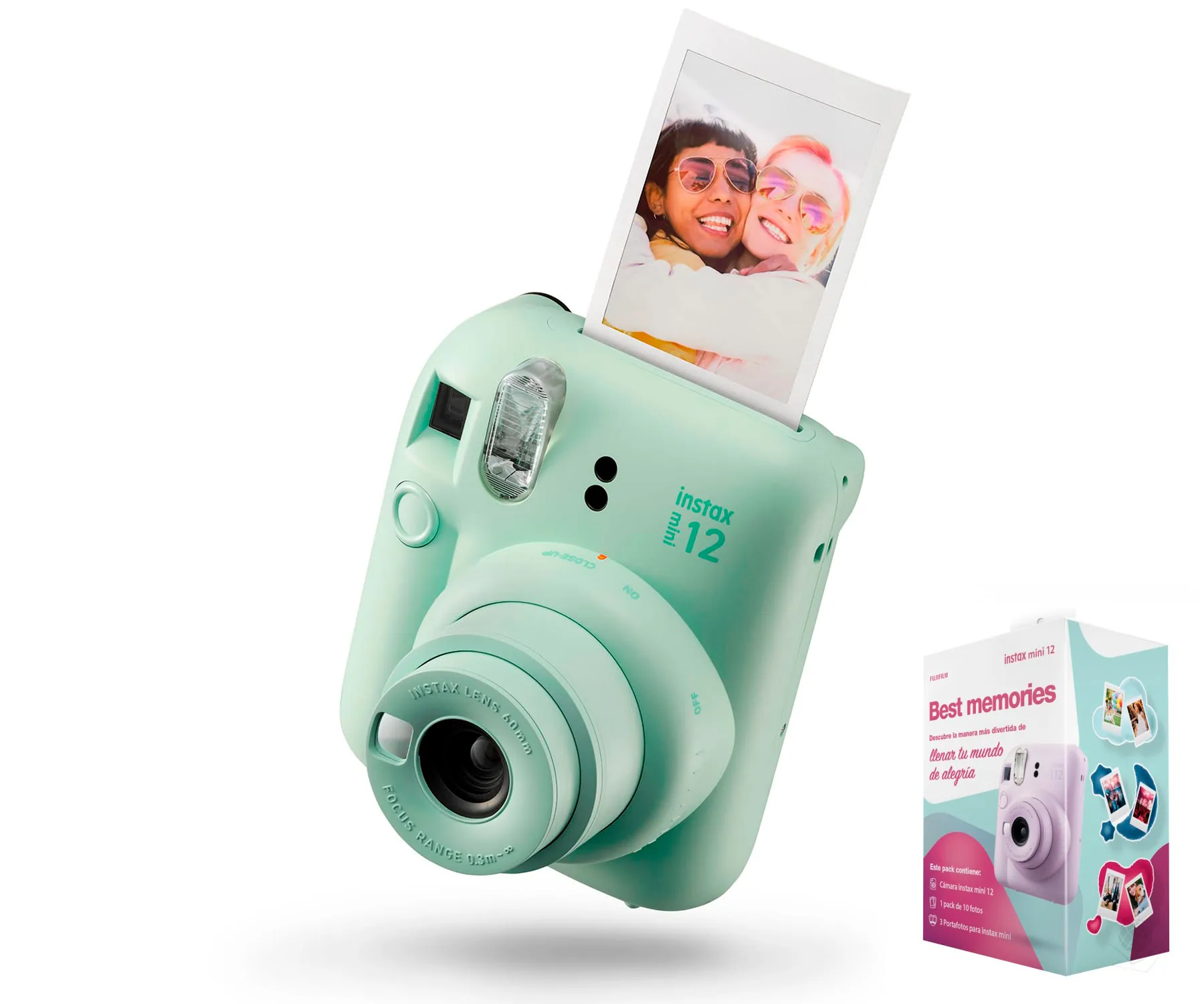 Fujifilm instax mini 12 Azul Pack cámara + Papel foto