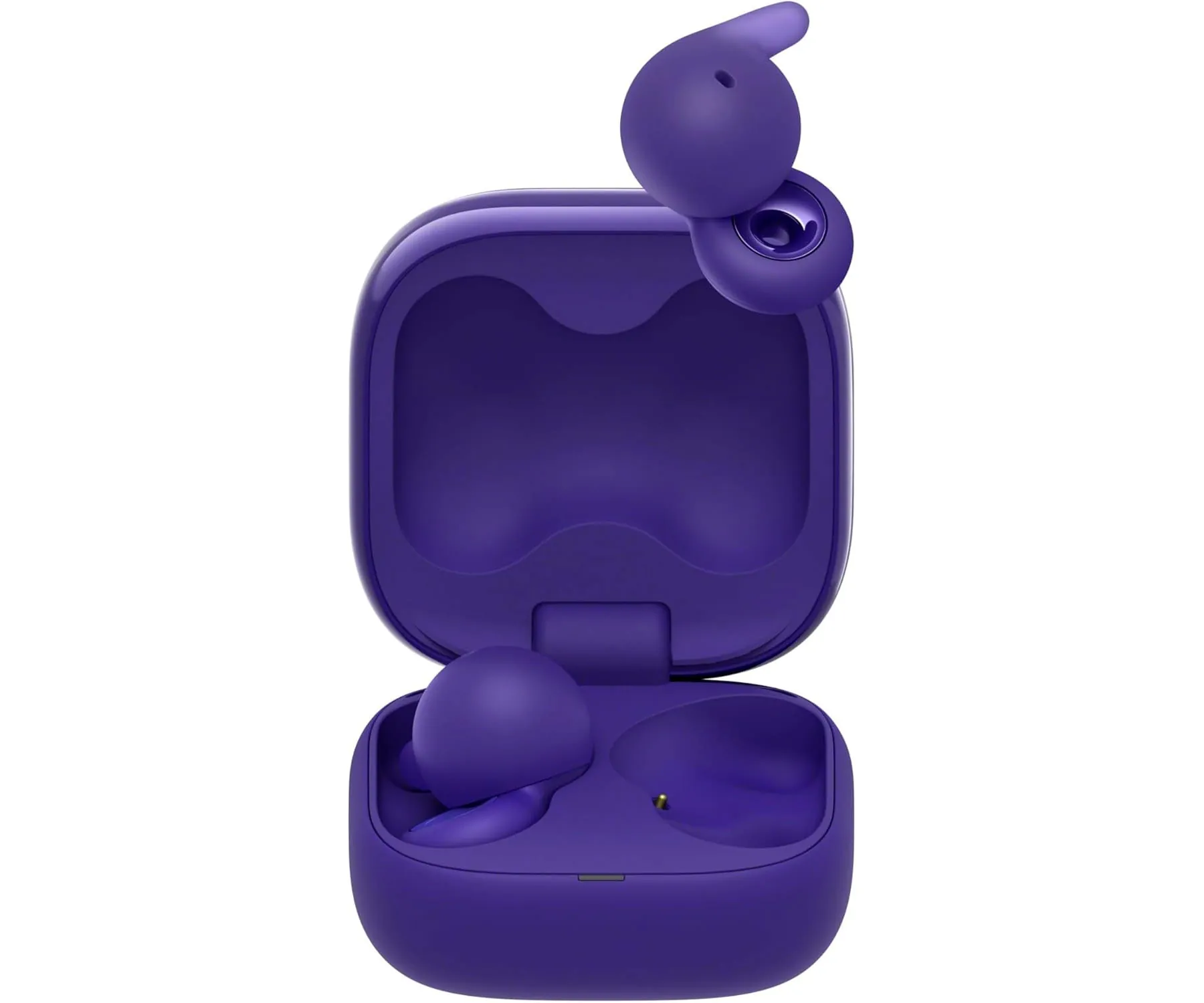 Auriculares True Wireless - Sony LinkBuds Open, Sonido Transparente, Bluetooth, 22 horas, iOS y Android, Google, Alexa, Siri, Abiertos, IPX4, Morado – imagen 4