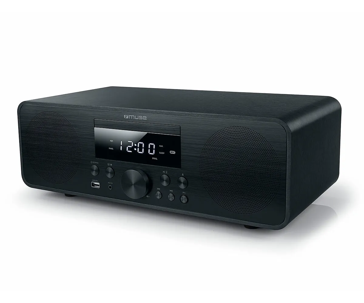 Muse M-880 Fbc Black / Microcadena 80W Con Reproductor De Cd, Fm Radio Y Usb