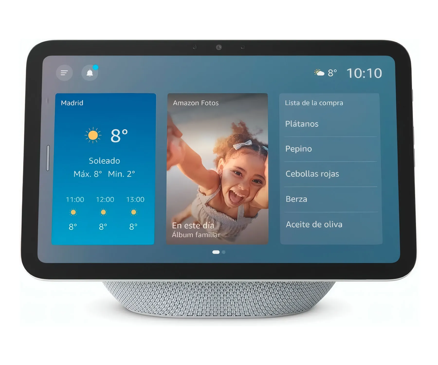amazon Echo Show 8 (última generación) Blanco / Pantalla HD de 8,7