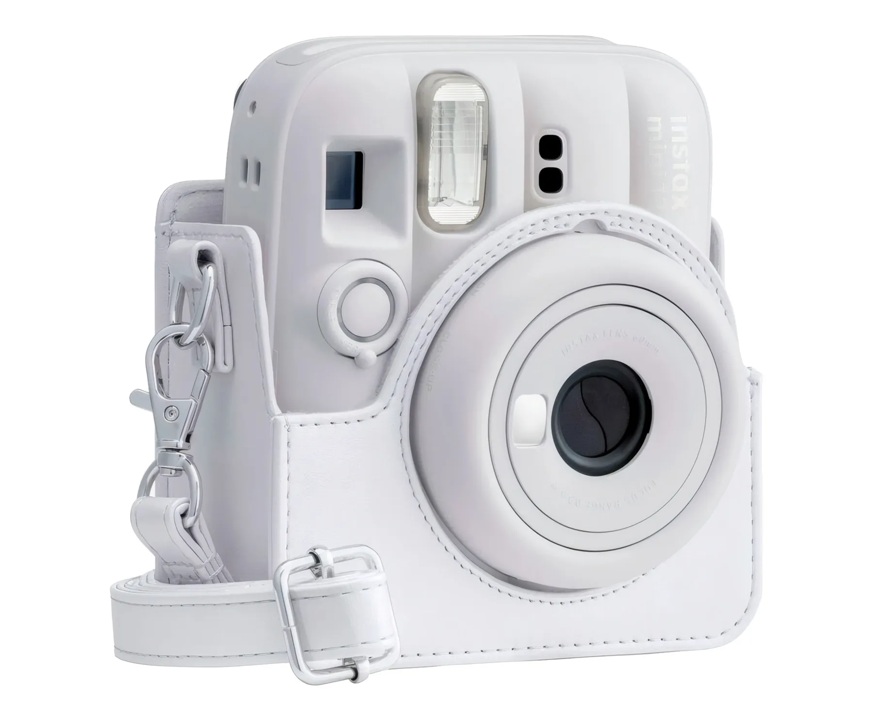 Fujifilm Funda Instax Mini 13 Clay White / Funda De Cámara Con Correa Ajustable