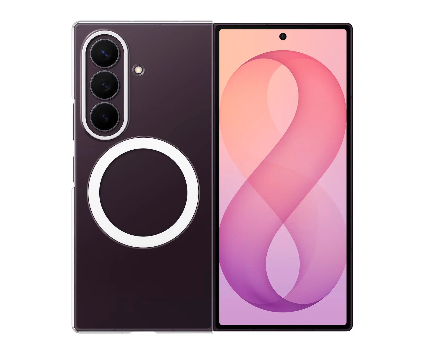 Samsung Funda Magnética Transparente / Samsung Galaxy Z Fold8 Ultra