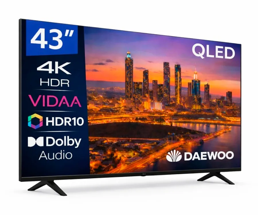 Daewoo 43Vb56Qv / Televisor Smart Tv 43" Qled Uhd 4K Hdr Vidaa