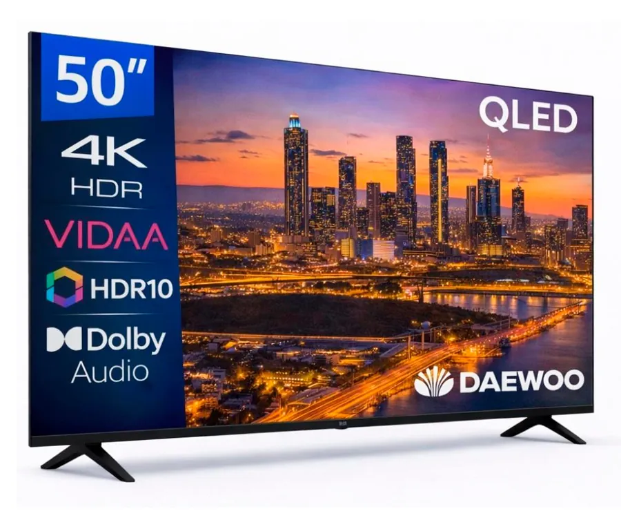Daewoo 50Vb56Qv / Televisor Smart Tv 50" Qled Uhd 4K Hdr Vidaa