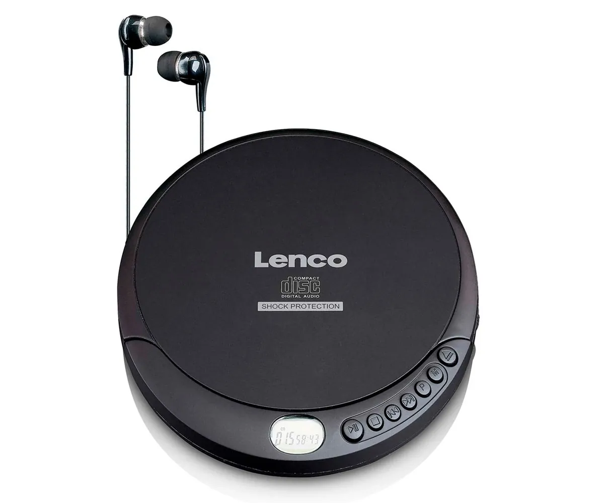 Lenco Cd-200 Negro / Reproductor De Cd Portátil Con Sistema Antichoque