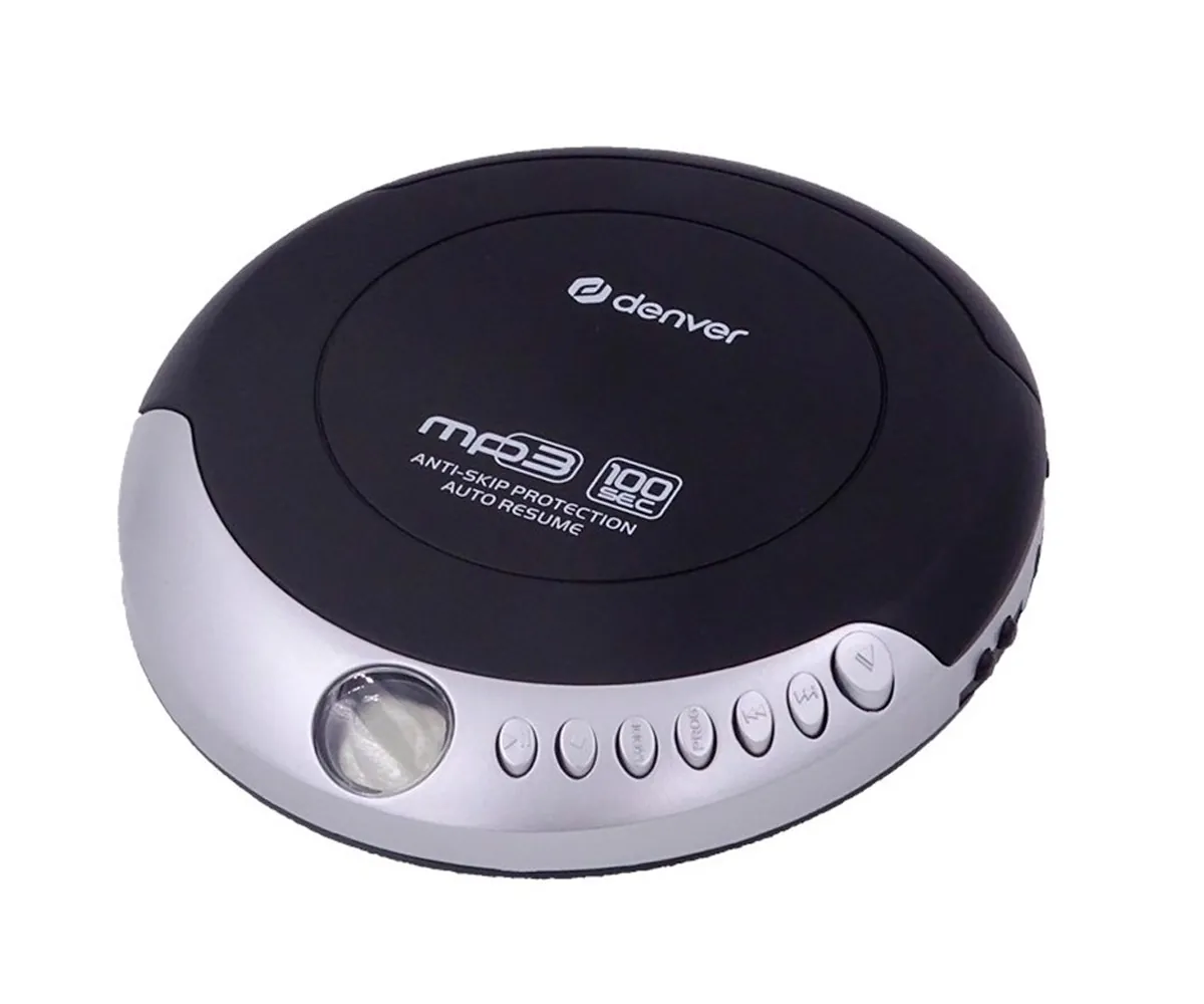 Denver Dmp-391 Negro Y Gris / Reproductor De Cd Portátil Con Sistema Antichoque