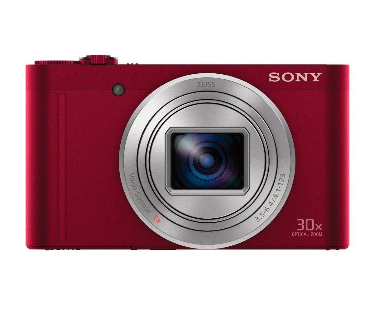 SONY DSCWX500R CÁMARA DE FOTOS COMPACTA 18.2MP ZOOM 30x ROJA