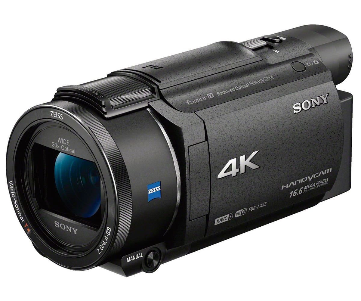 SONY FDRAX53B CÁMARA DE VÍDEO 4K ULTRA HD CON ZOOM ÓPTICO DE 20x Y SONIDO 5.1