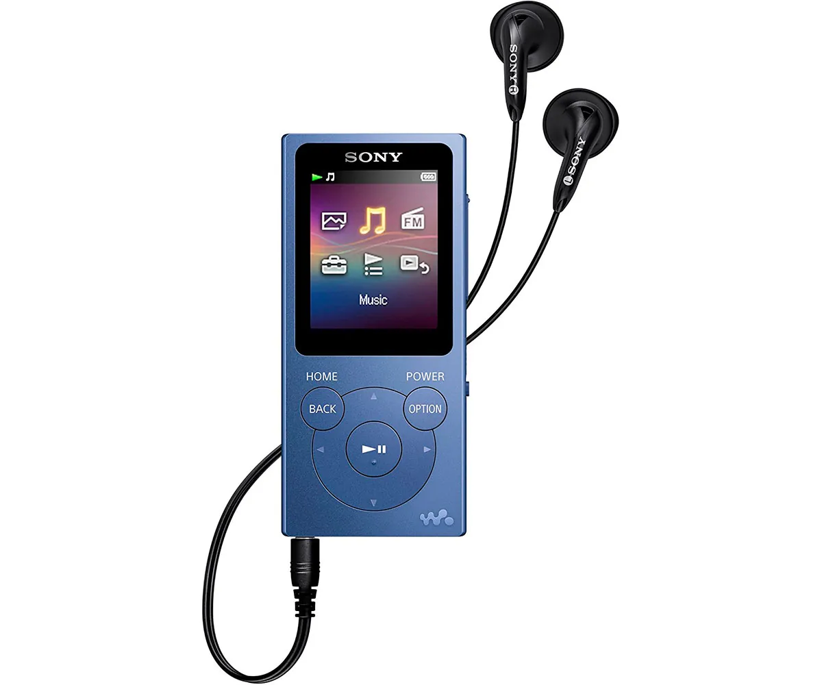 SONY NWE394L AZUL REPRODUCTOR MP3 CON PANTALLA DE 1.77''