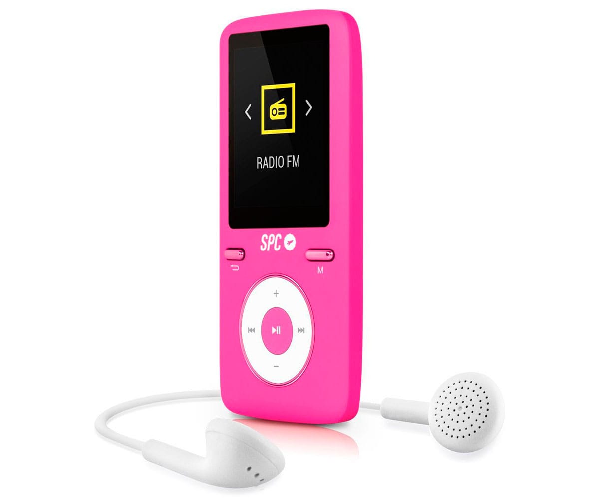SPC PURE SOUND COLOUR 2 ROSA 8488P REPRODUCTOR MP3 8GB CON PANTALLA DE 1.8''