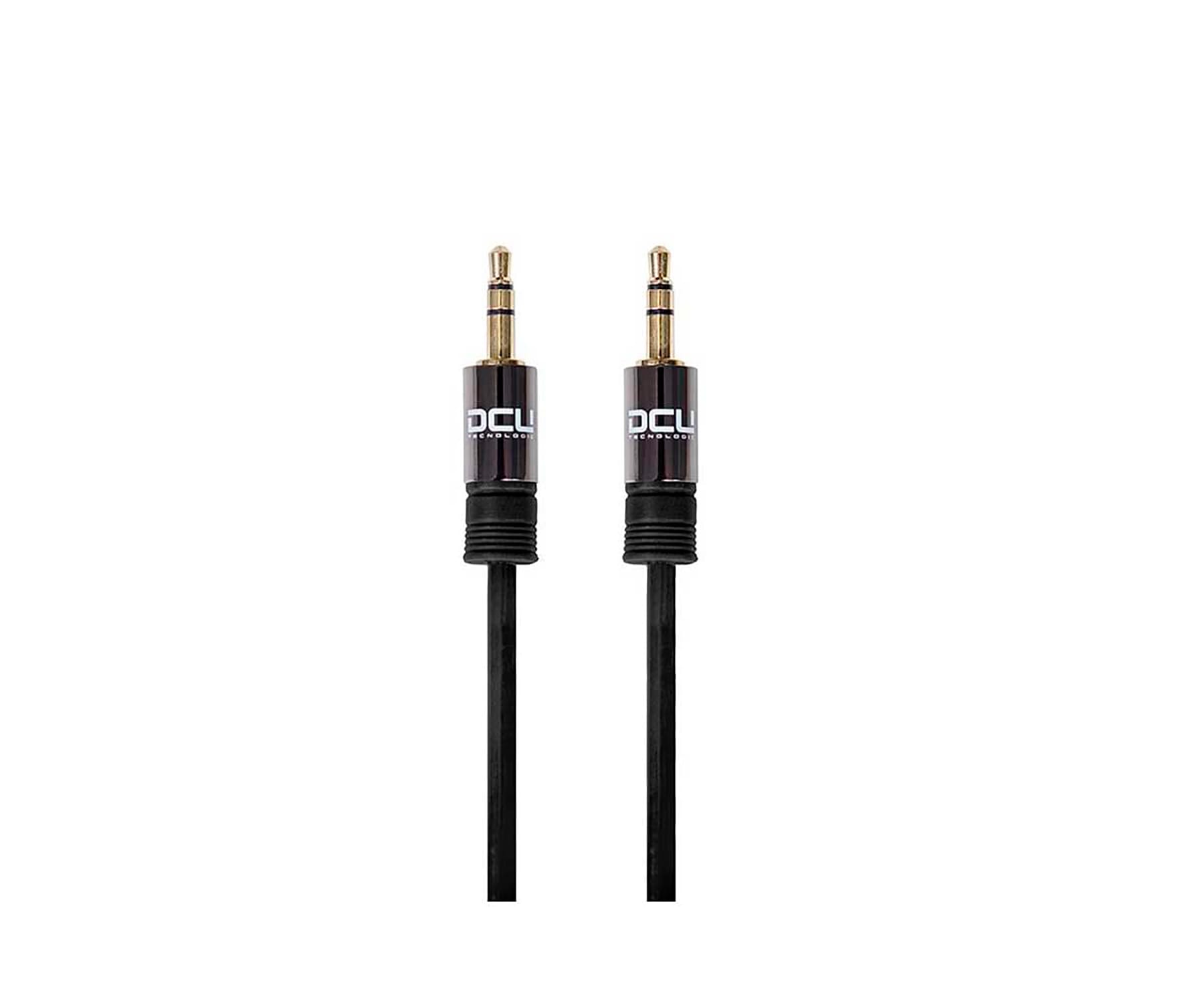DCU CABLE NEGRO JACK 3.5 ST MACHO A JACK 3.5 ST MACHO 1,5 METROS