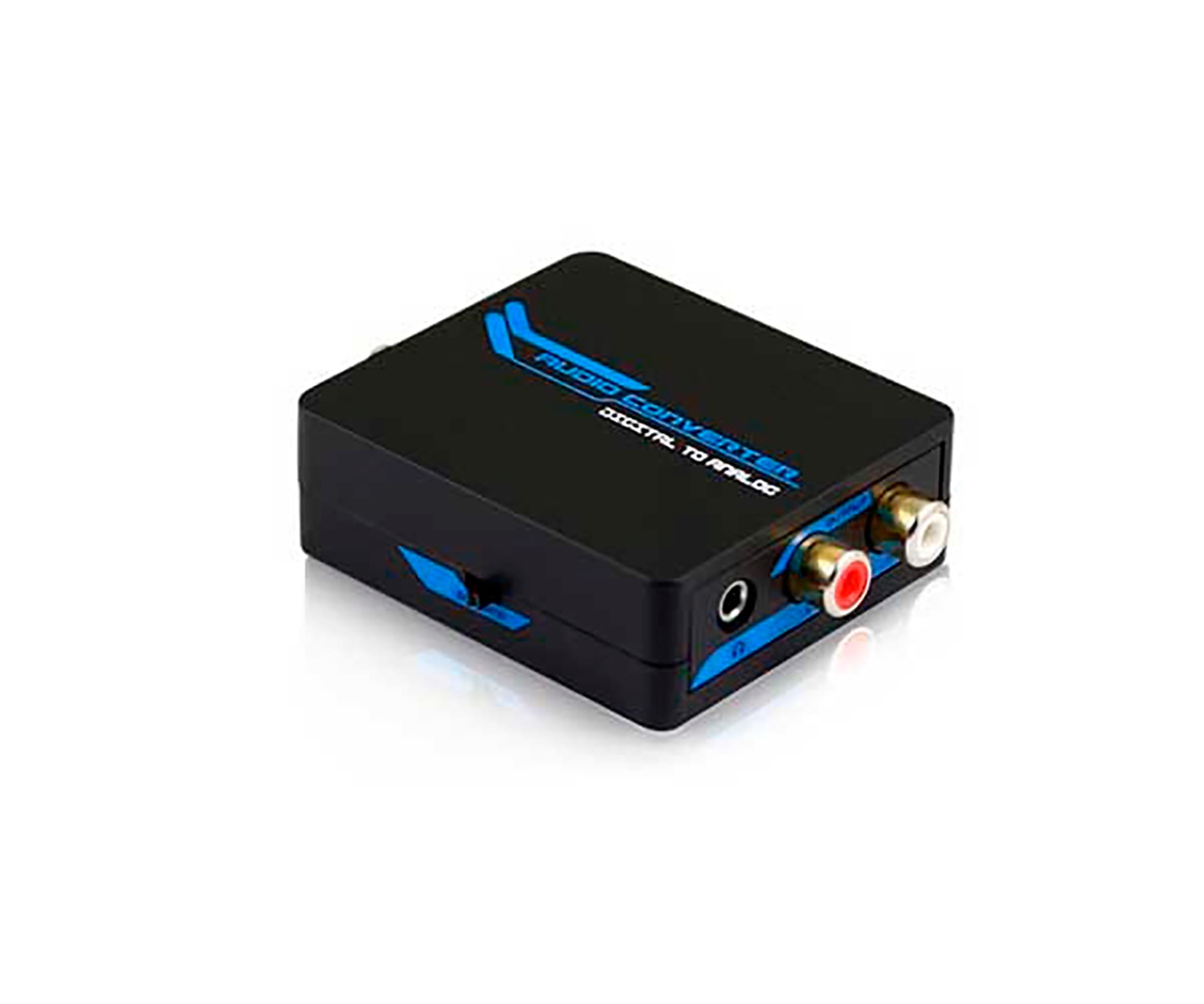 DCU CONVERTIDOR DIGITAL TOSLINK COAXIAL A SALIDA ANALÓGICA RCA Y JACK 3.5mm