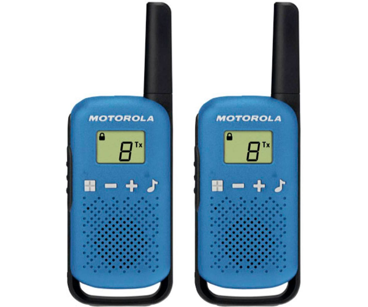 MOTOROLA TALKABOUT T42 AZUL WALKIE TALKIES 4KM 16 CANALES PANTALLA LCD