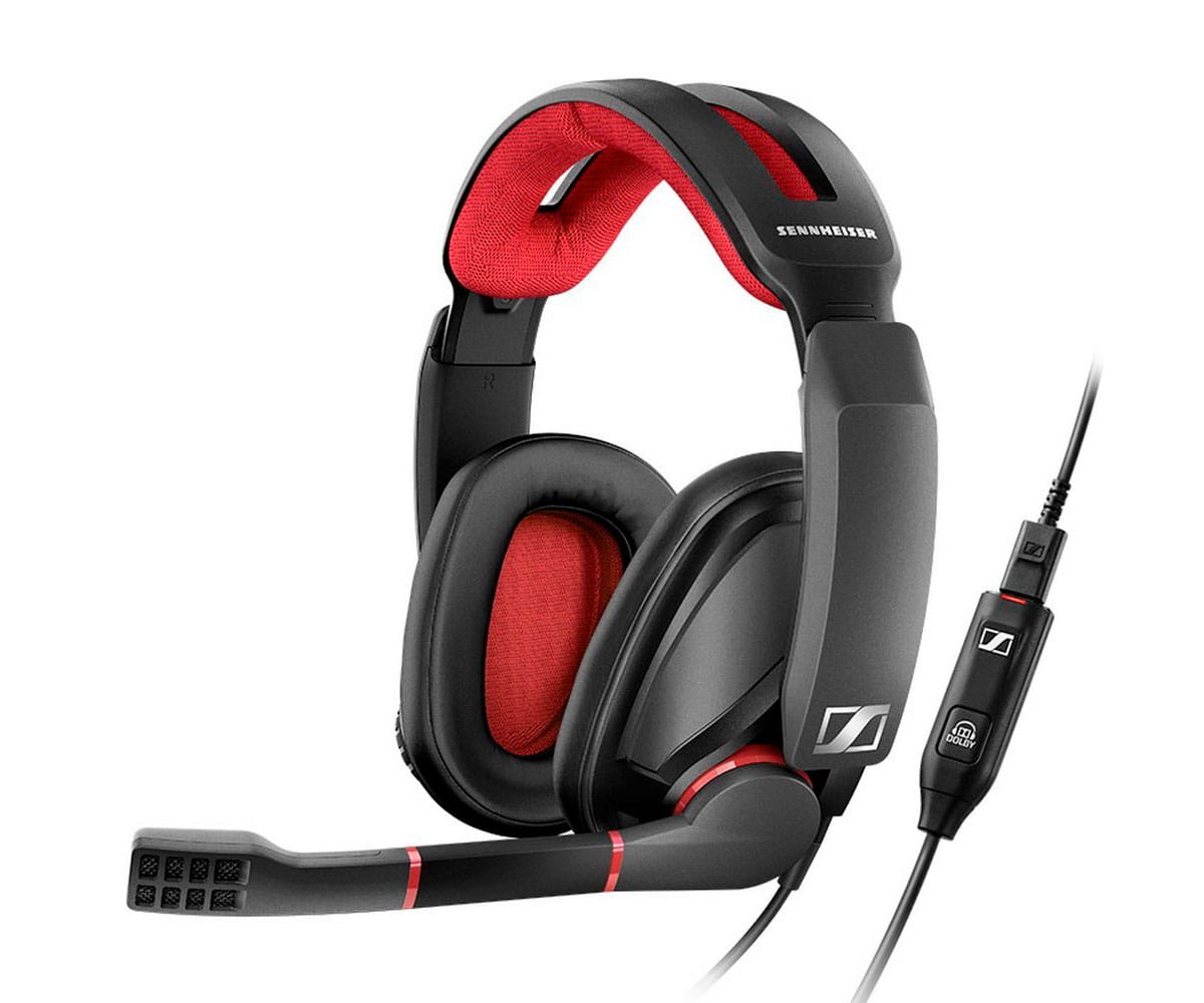 SENNHEISER GSP 350 NEGRO/ROJO AURICULARES PARA GAMING 7.1 CON MICRÓFONO