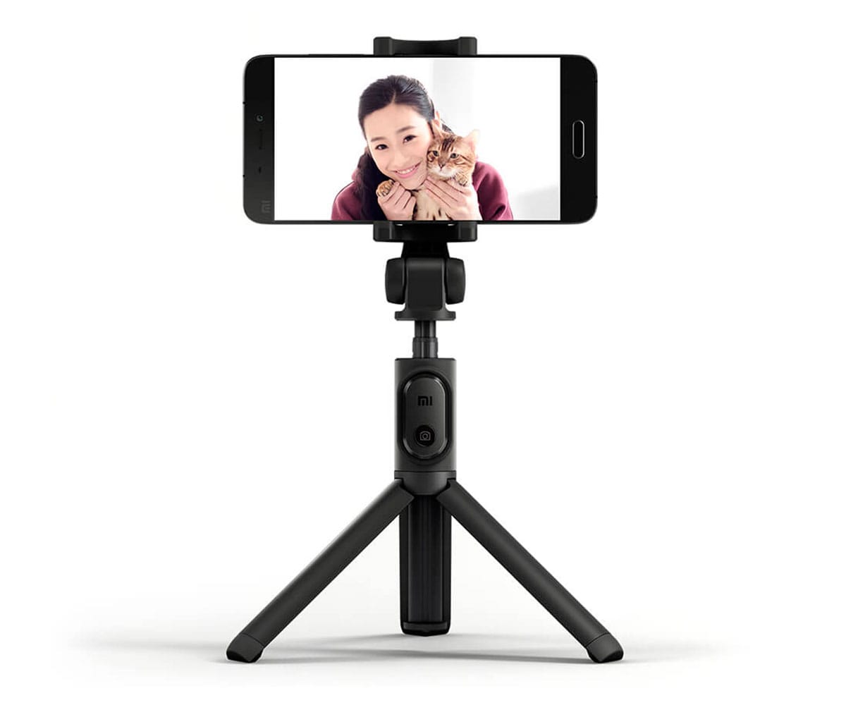 XIAOMI TRIPOD SELFIE STICK NEGRO PALO SELFIE + TRIPODE CON CONTROL REMOTO BLUETOOTH